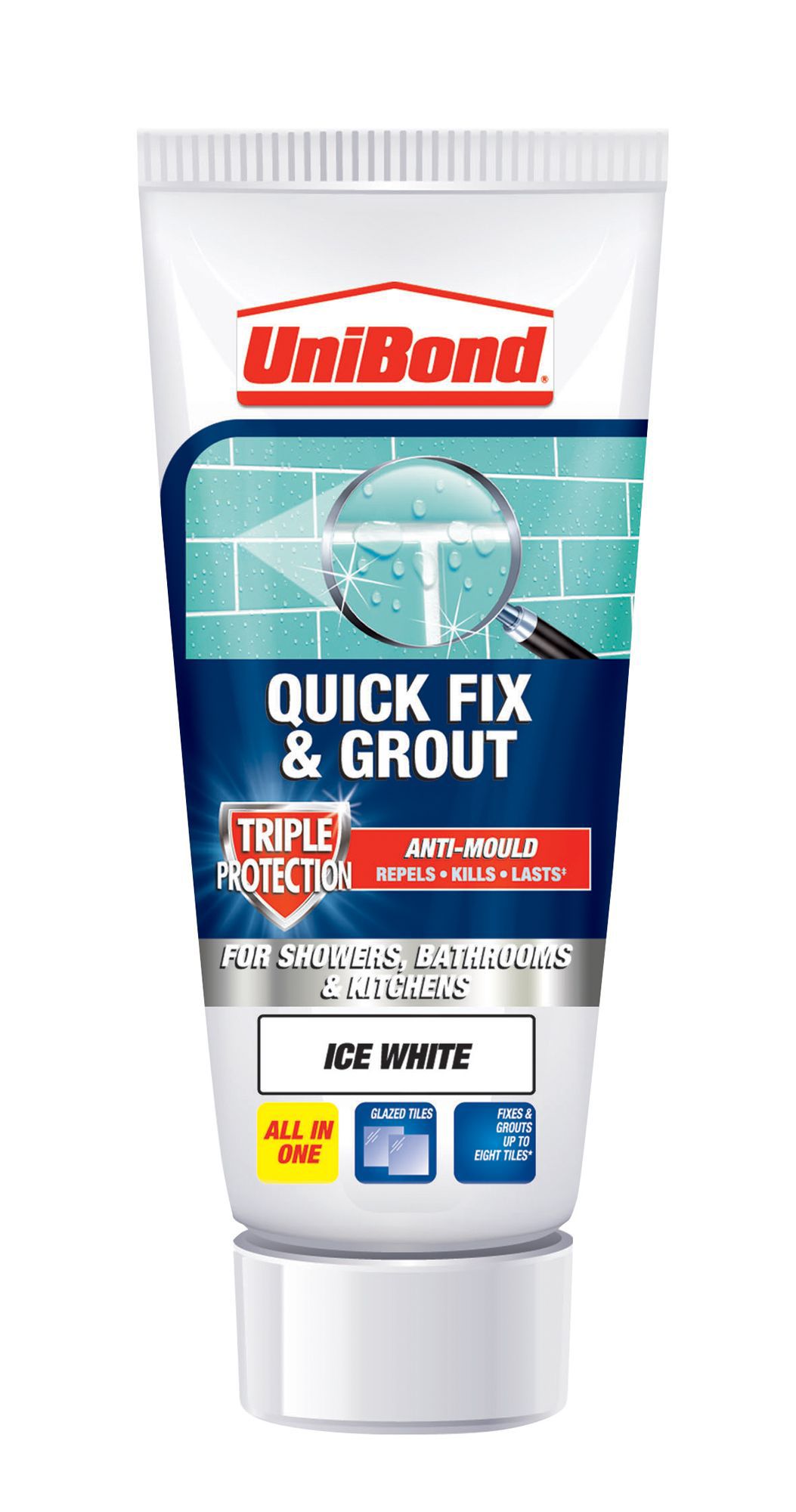 Unibond Ready to Use Wall Tile Adhesive & Grout, Ice White 300G Departments DIY at B&Q