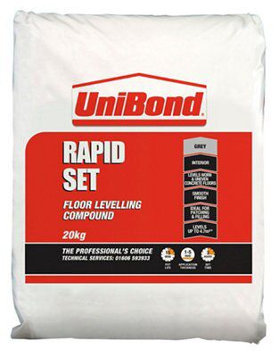 Unibond Rapid Set Floor Levelling Compound 20kg Bag Departments