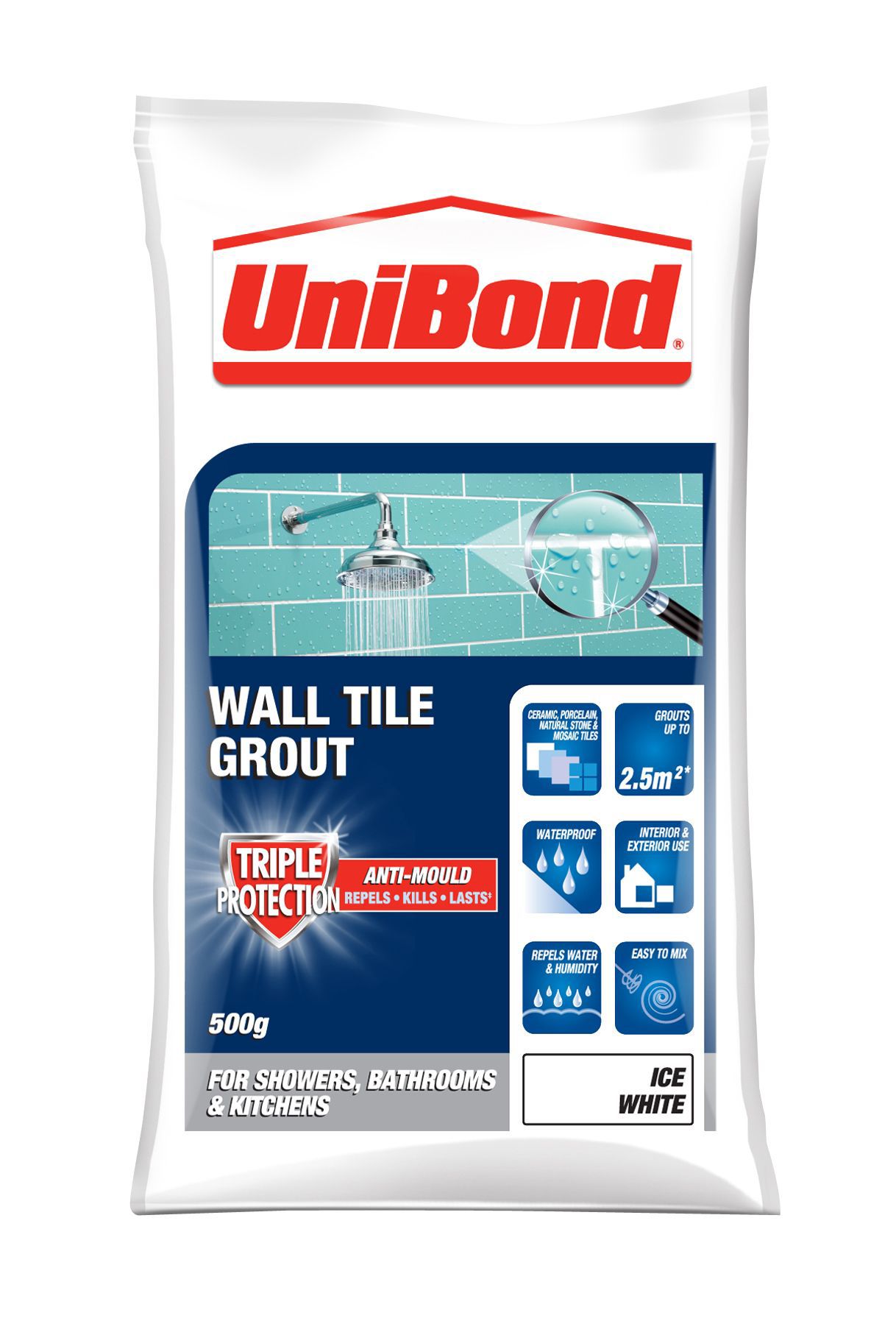 UniBond Ice white Powder grout (W)0.5kg Departments DIY at B&Q