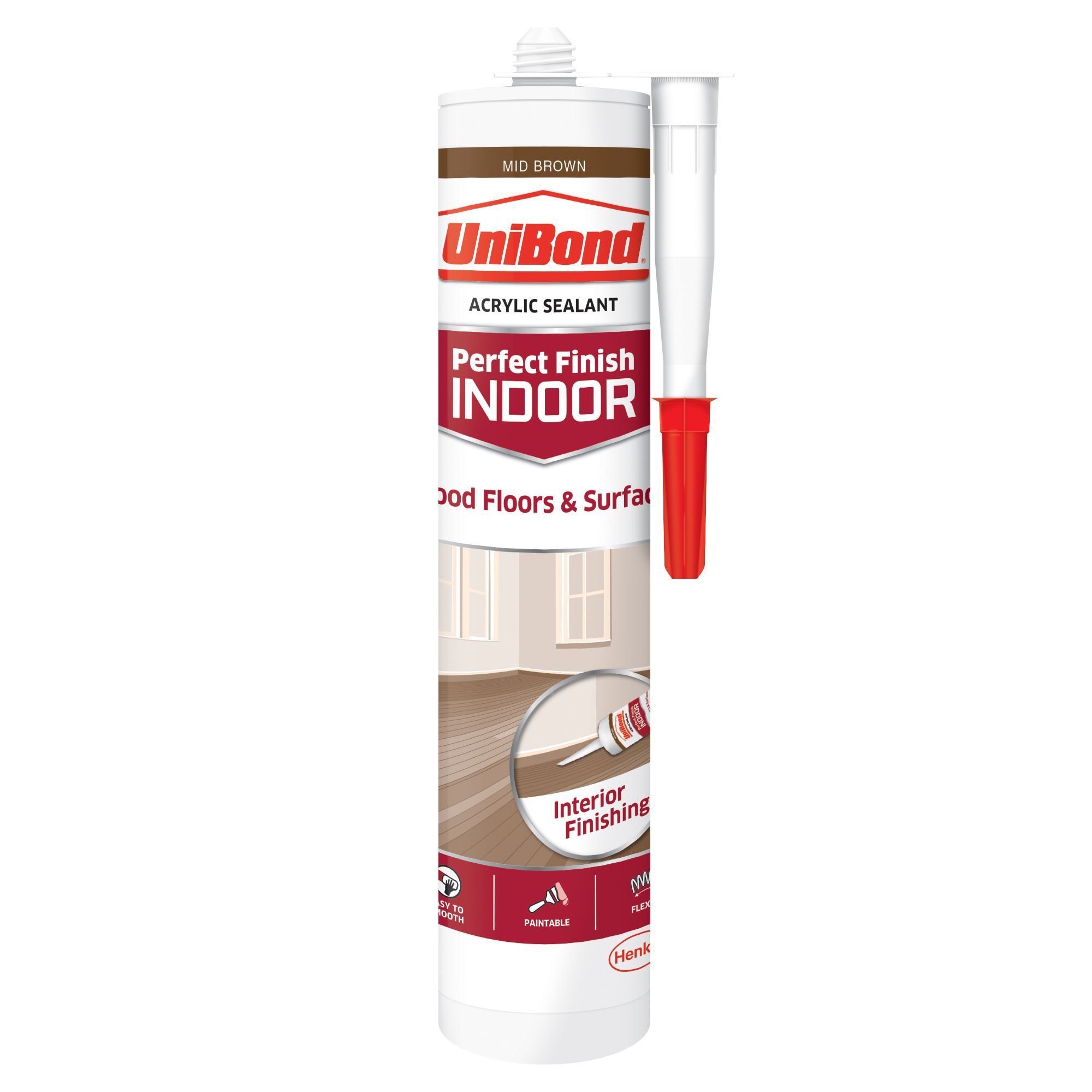 UniBond Mid Brown Floor sealant, 300 ml Departments DIY at B&Q