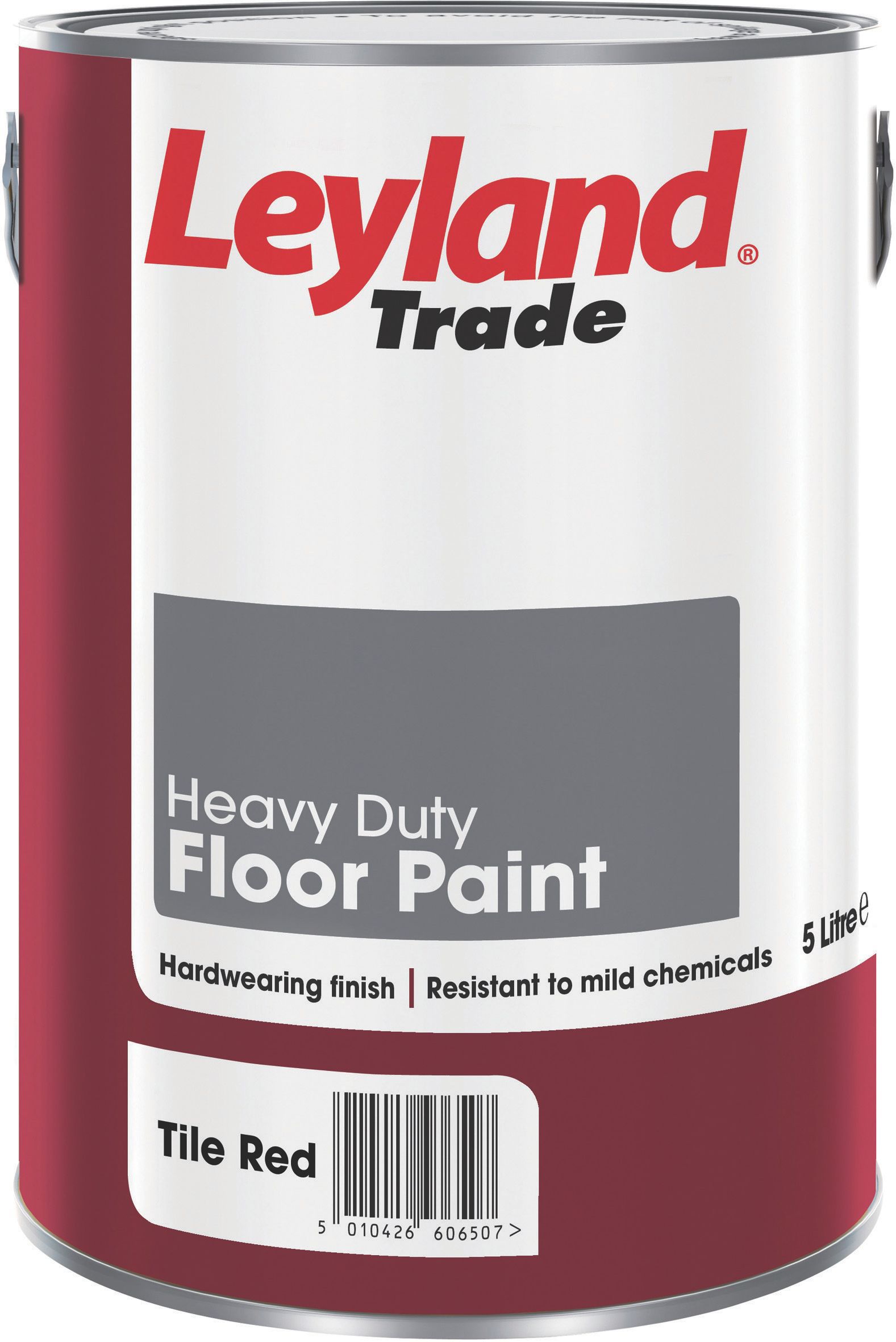 Leyland Trade Heavy duty Tile red Satin Floor paint, 5L | Departments ...