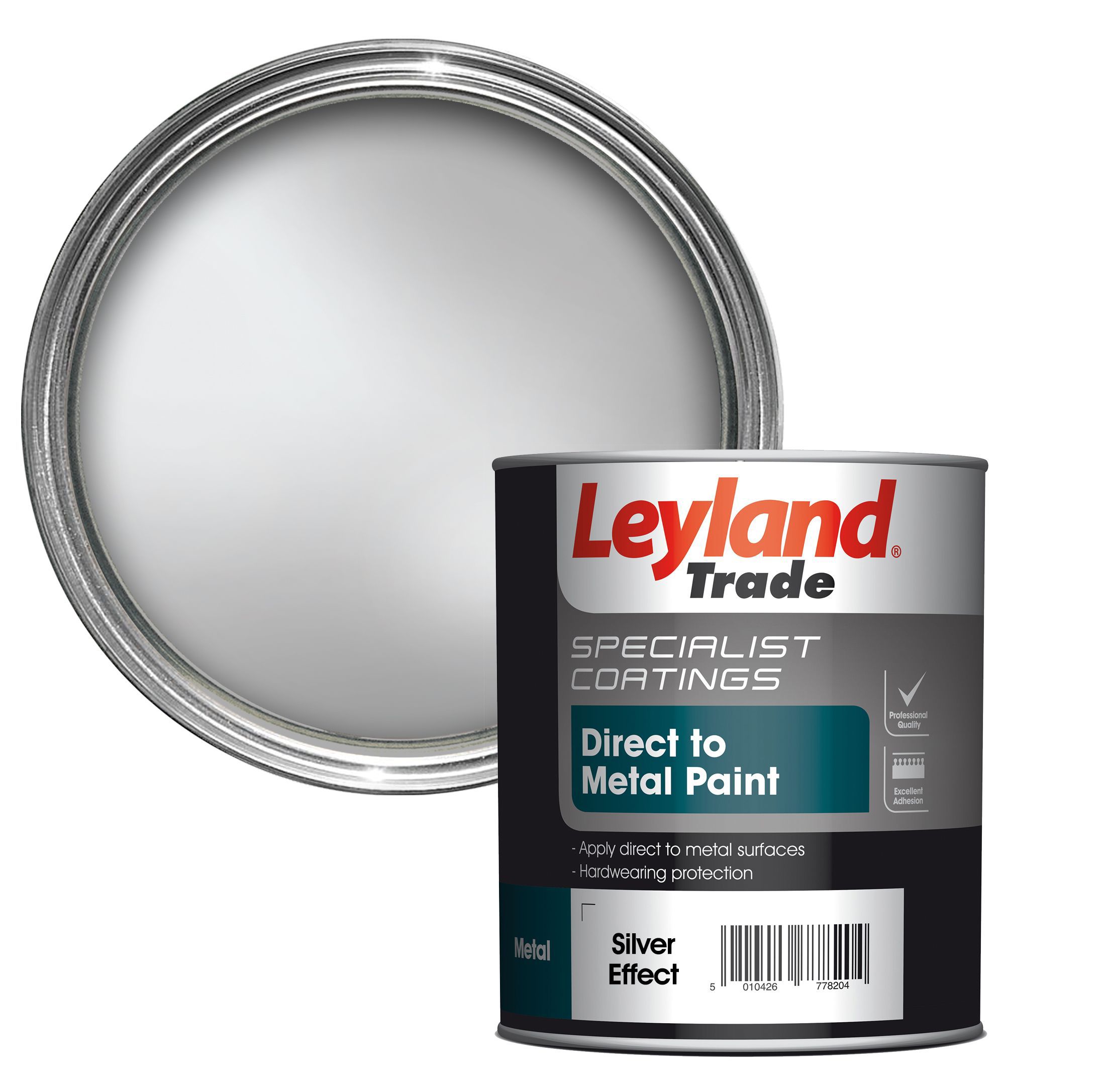 Leyland Trade Specialist Semi Gloss Metallic Effect Metal Paint 0 75l