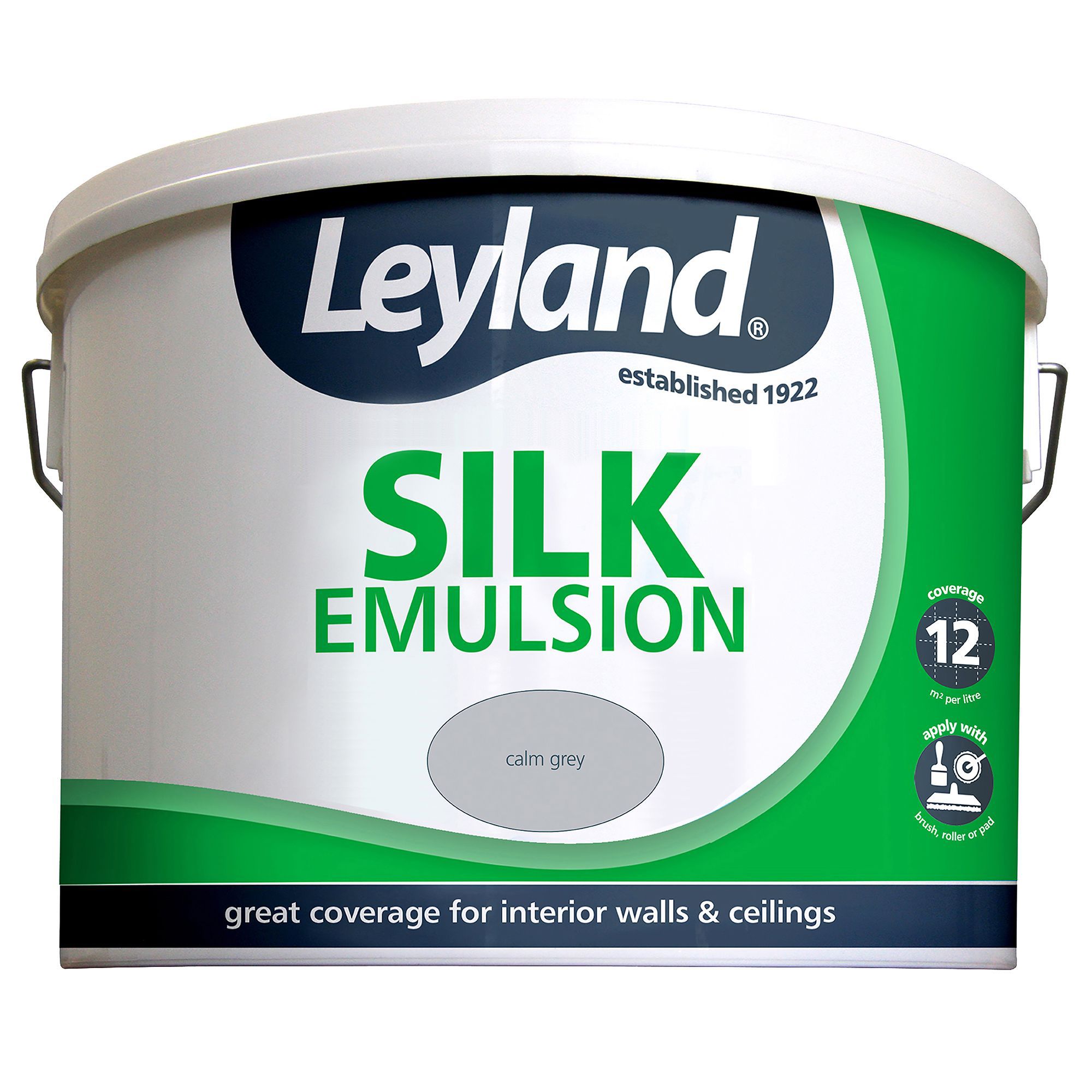 Leyland Calm Grey Silk Emulsion Paint Departments TradePoint