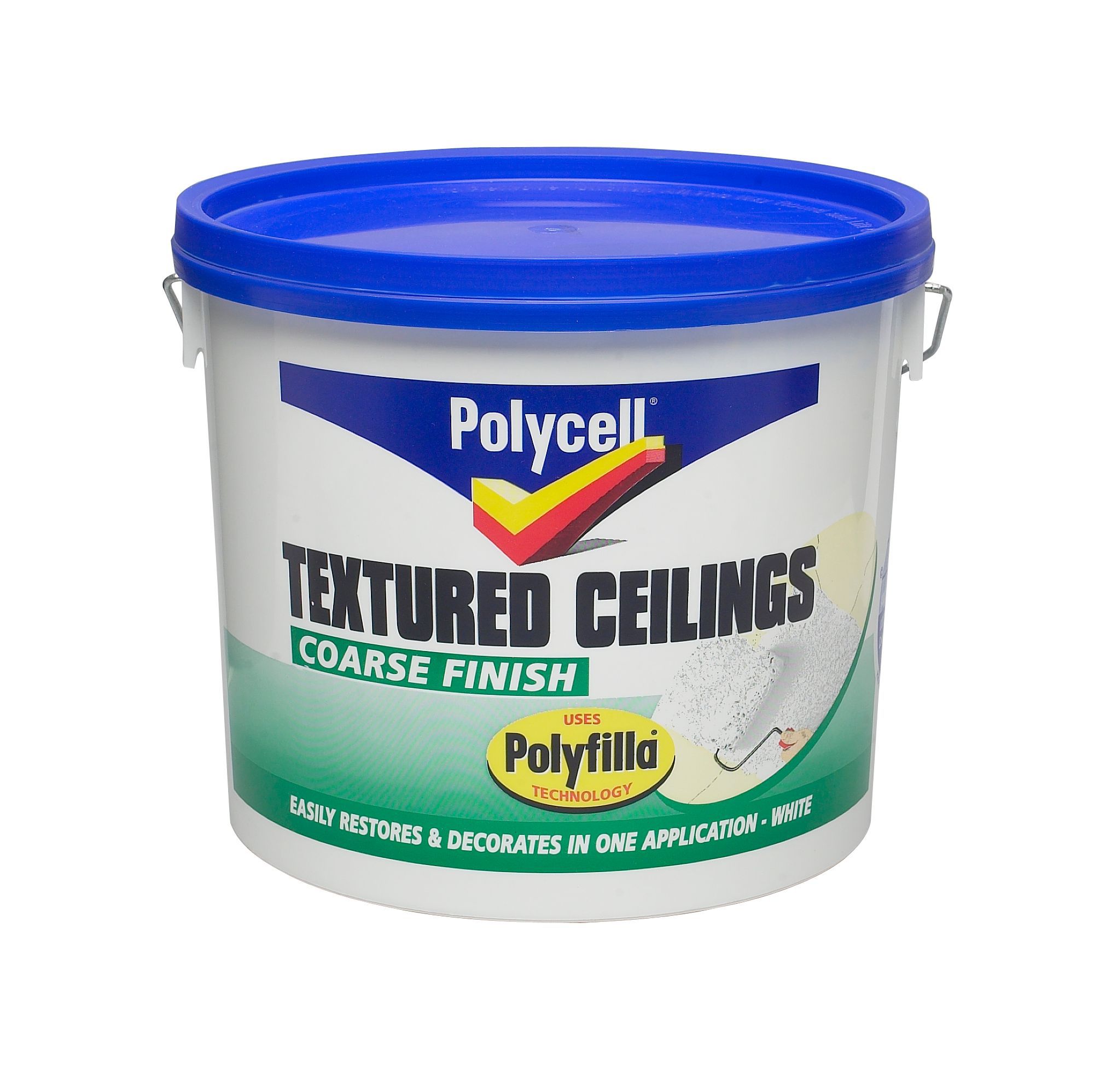 Polycell Coarse White Matt Special Effect Paint 5l Departments Diy At B Q