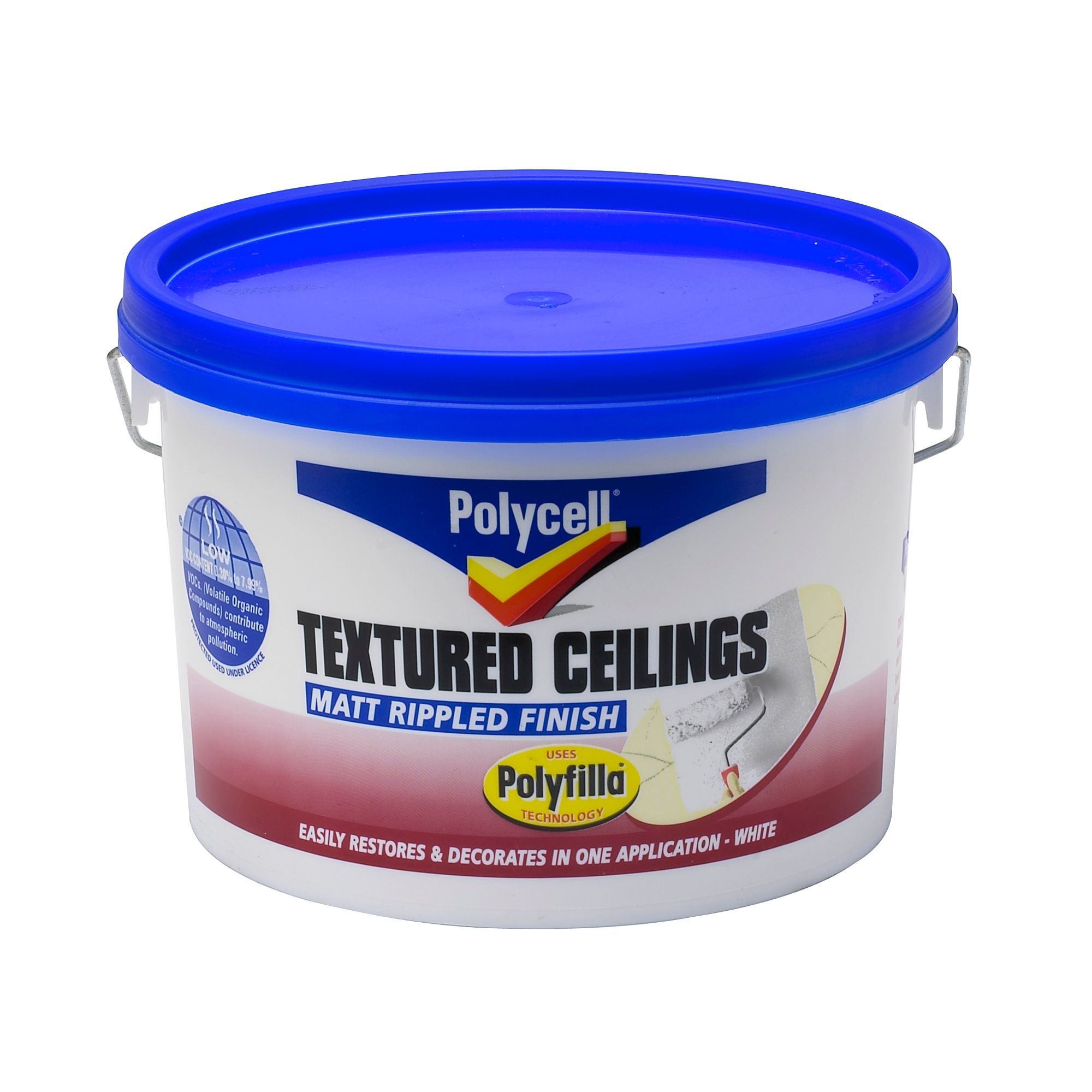 Polycell Polyripple White Matt Emulsion Paint 2 5l Departments