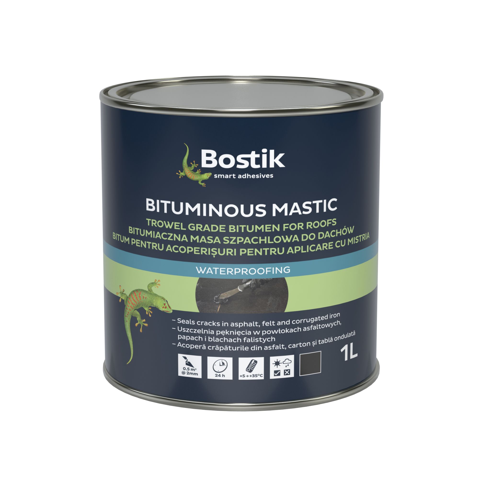 Bostik Black Bituminous mastic 1L Departments TradePoint