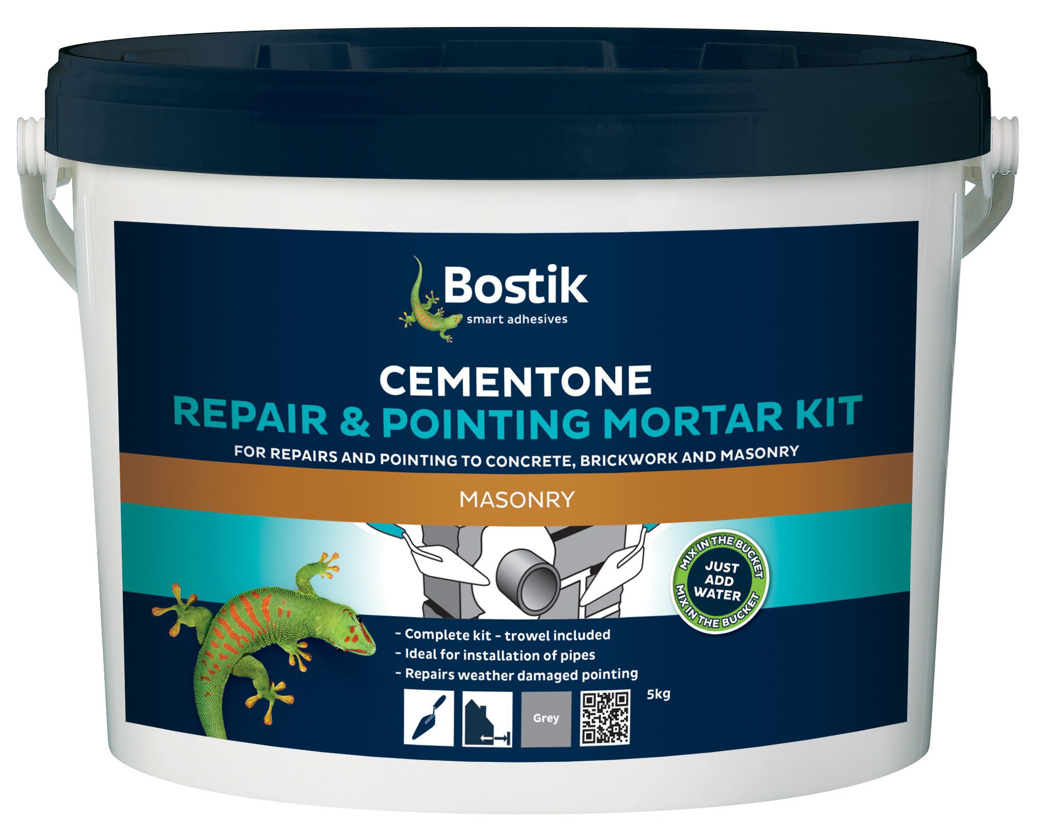 Bostik Cementone Ready to Use Repair & Pointing Kit 5kg Plastic Tub