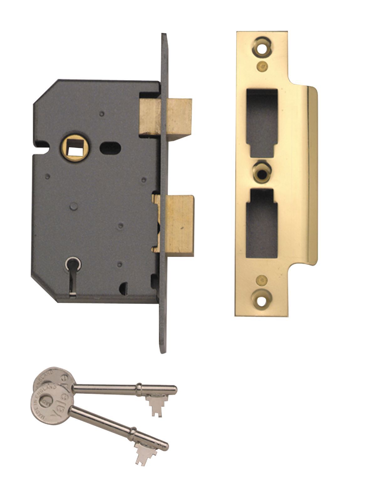 Yale 64mm Brass Effect 5 Lever Mortice Sashlock Departments Diy At B Q