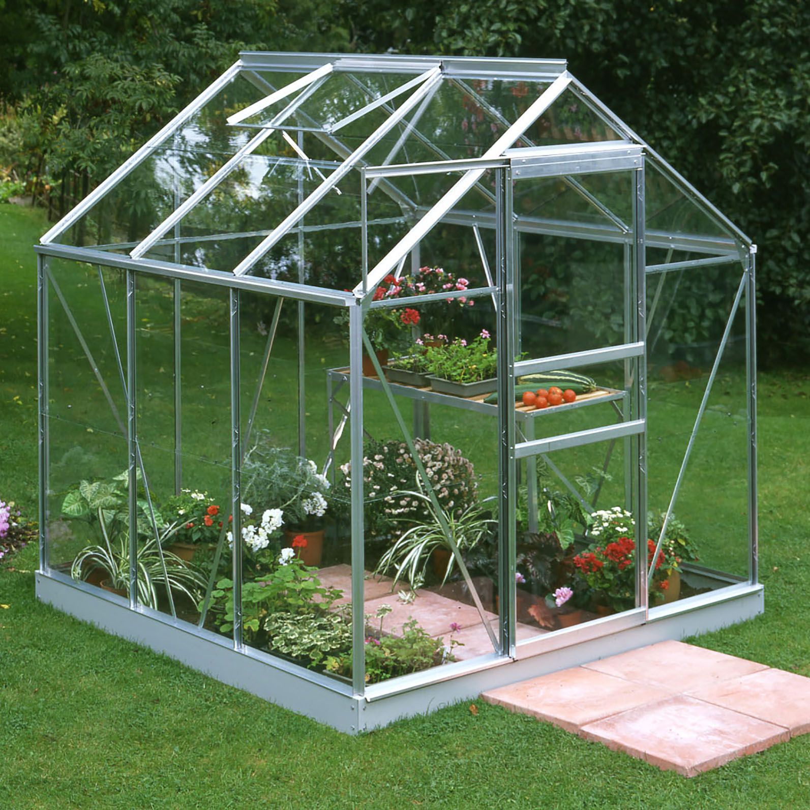 B&Q Metal 6x6 Horticultural glass greenhouse | Departments | DIY at B&Q