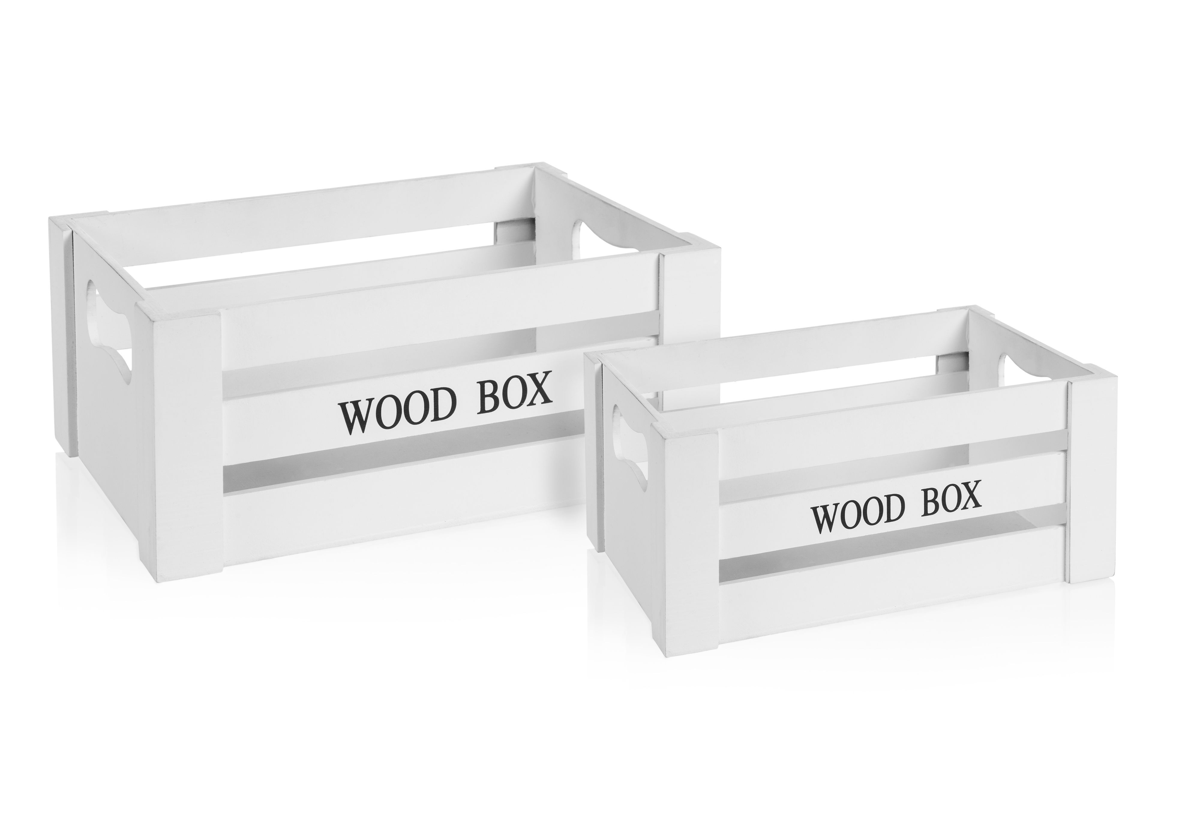 White Wood Wood Storage Boxes | Departments | DIY at B&Q