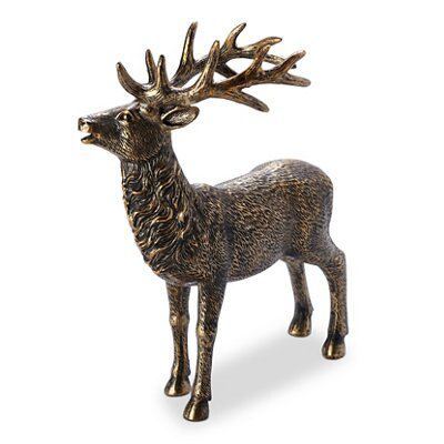 Skip18C Standing Stag Poly Resin