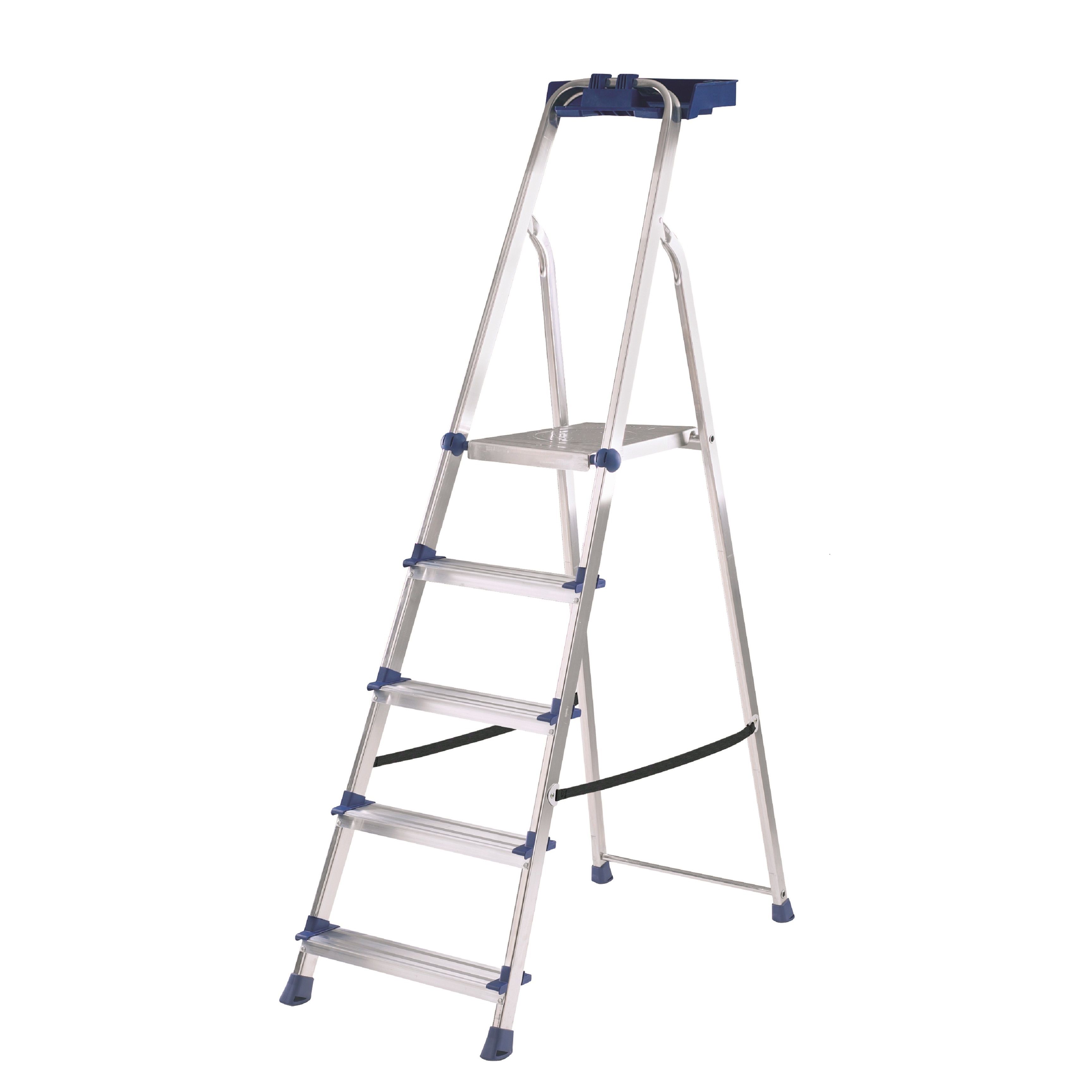 Werner 5 tread Aluminium & steel Step Ladder (H)1.68m Departments