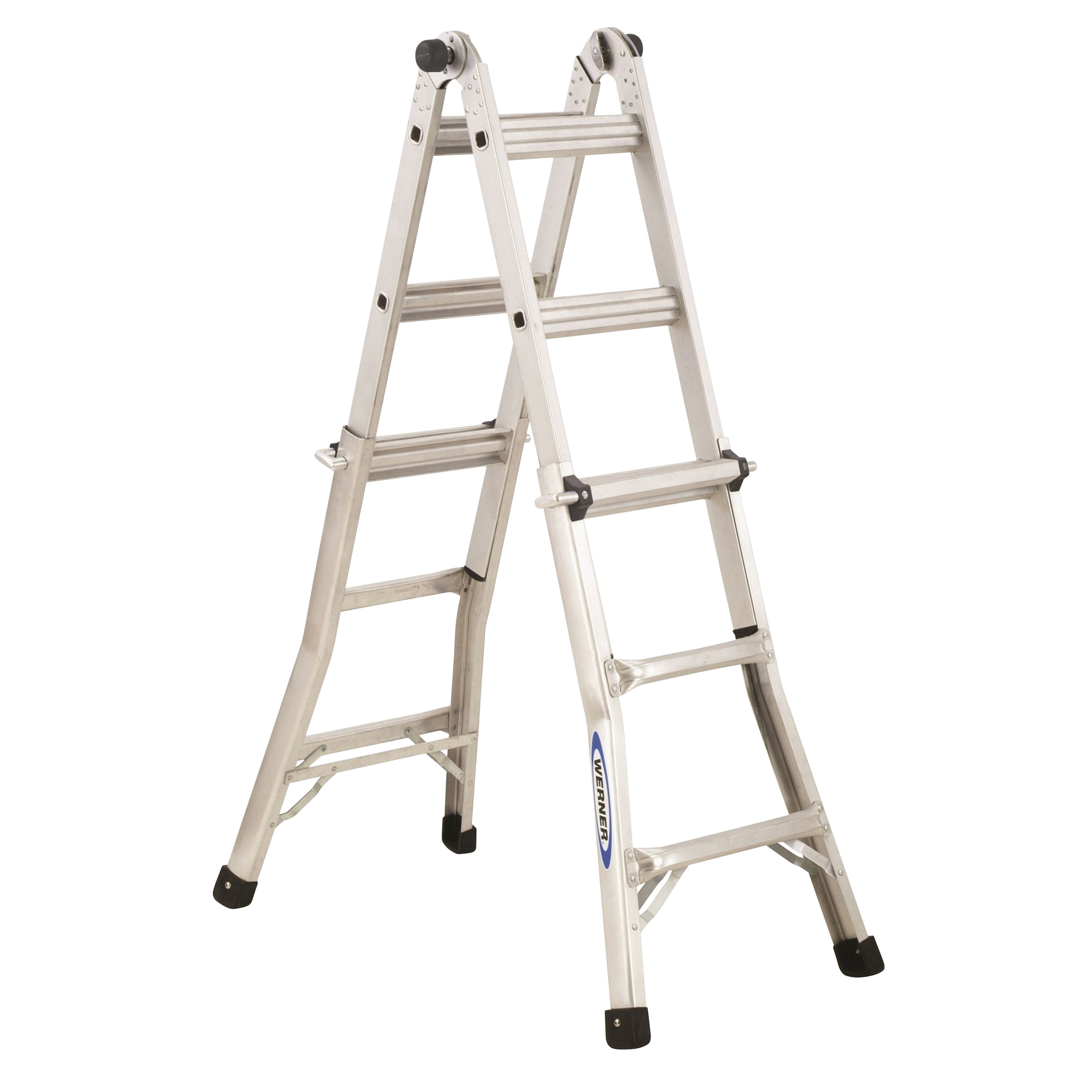 Werner Telescopic 4-Way 12 Tread Combination Ladder | Departments | DIY ...