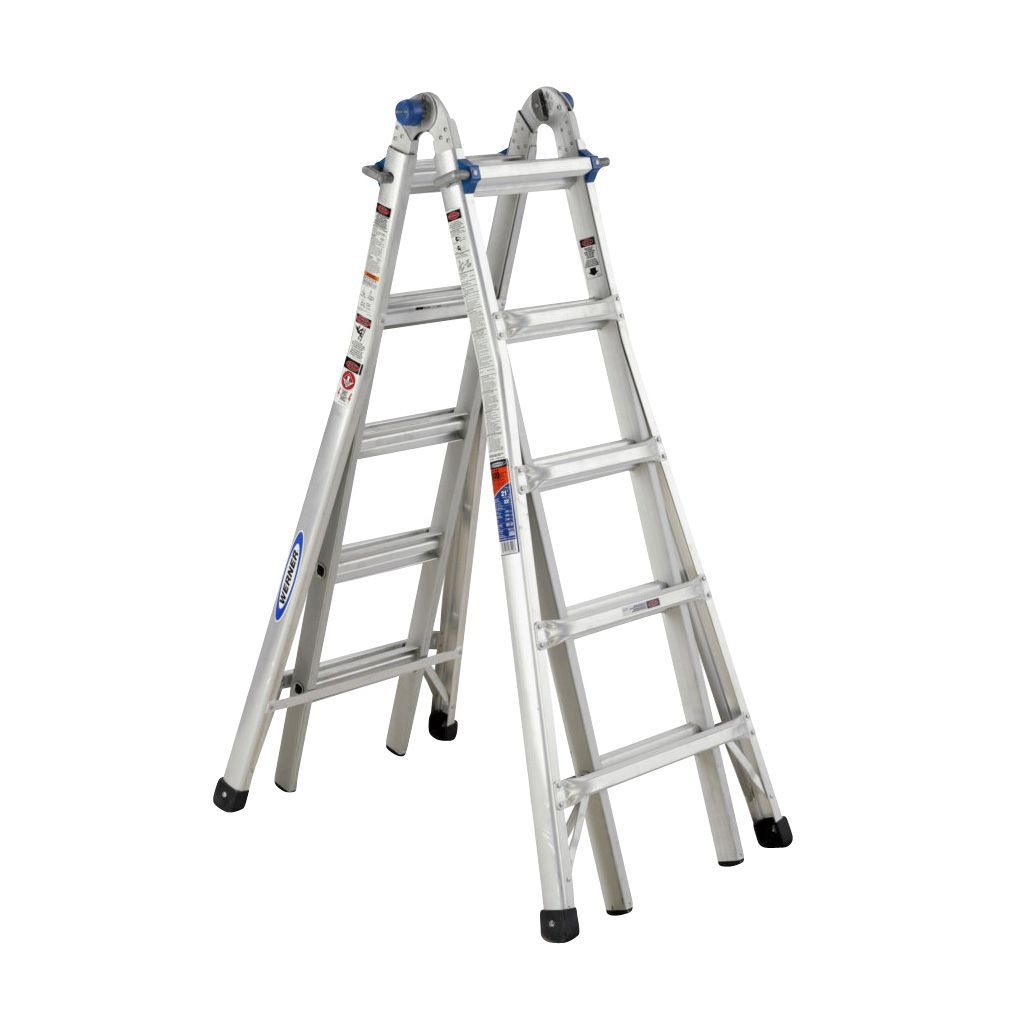 Werner Telescopic 4-Way 20 Tread Combination Ladder | Departments | DIY ...