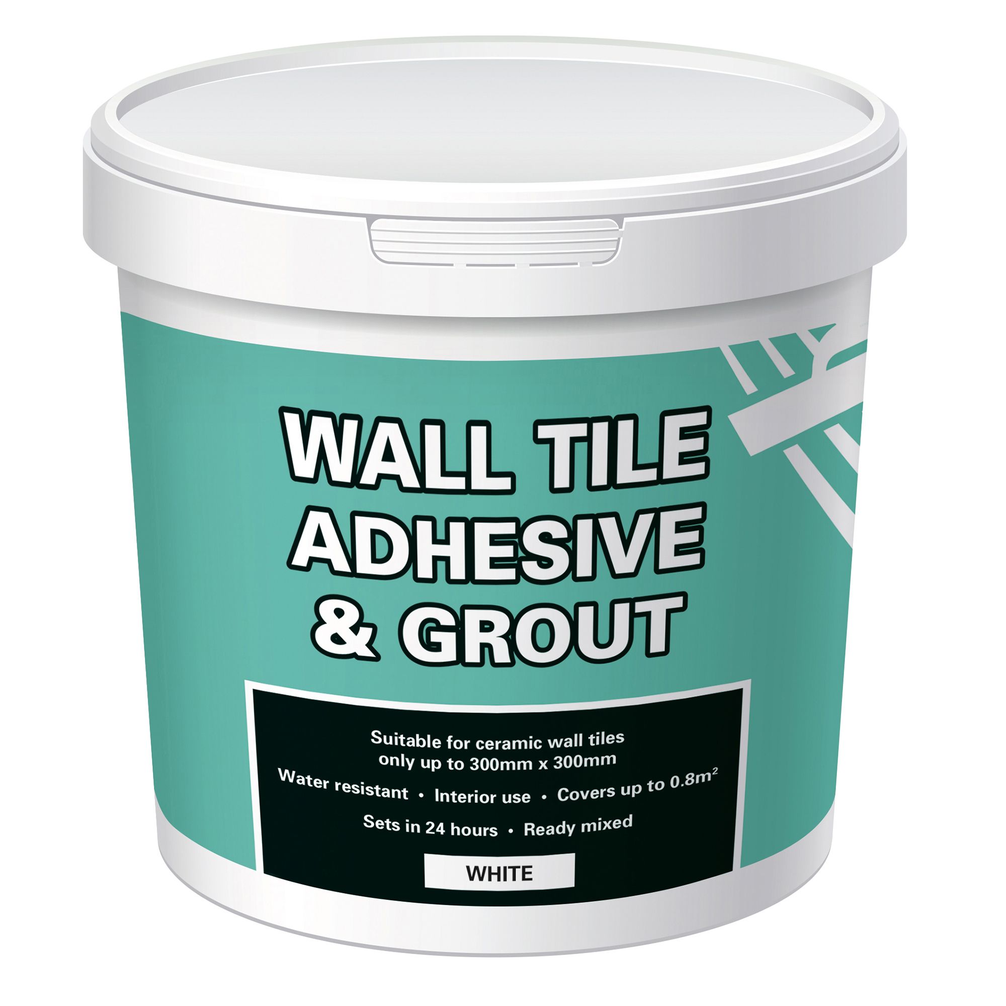 Ready mixed White Tile adhesive & grout, 1kg | Departments | DIY at B&Q