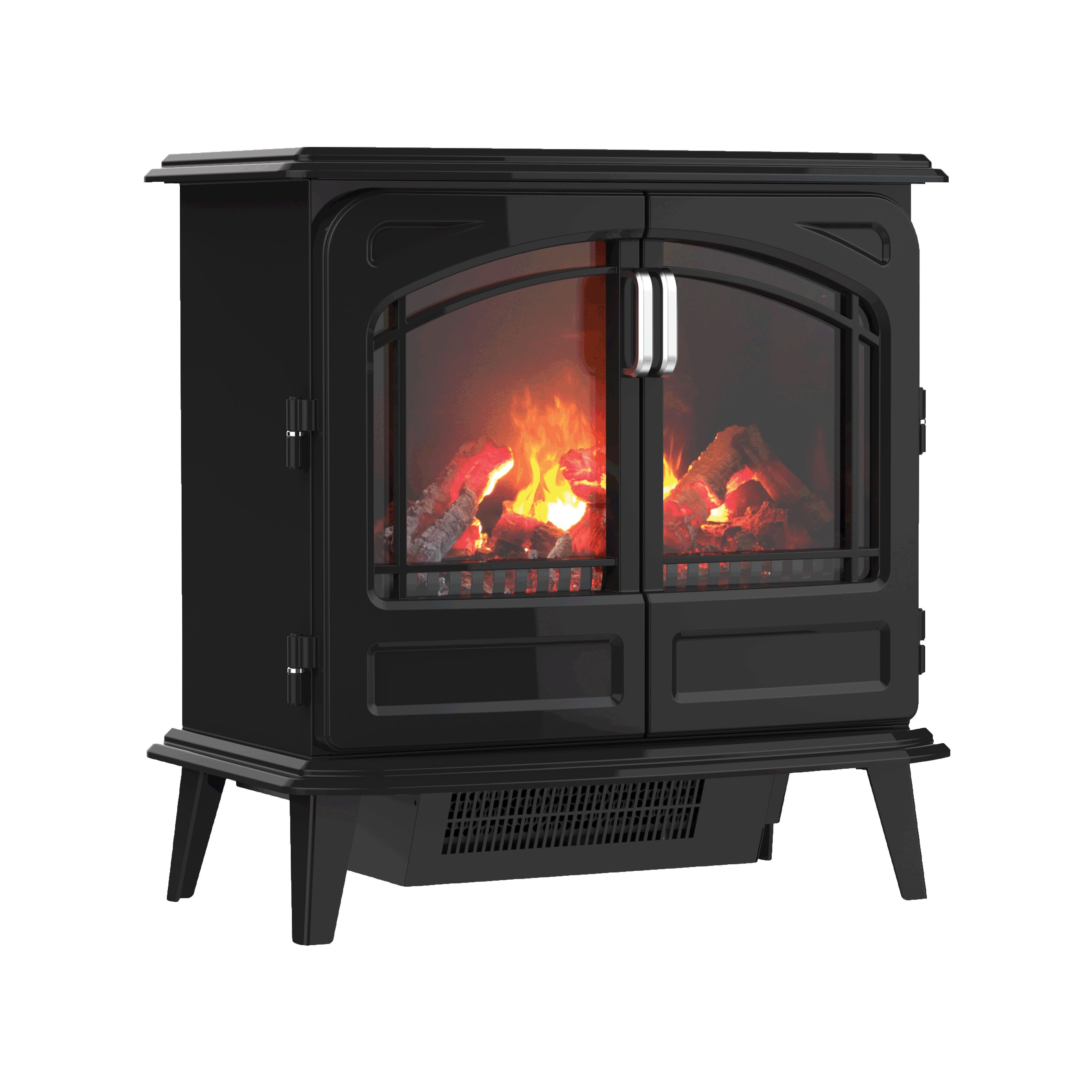 Dimplex Opti Myst Grand Noir Cast Enamel Effect Electric Stove