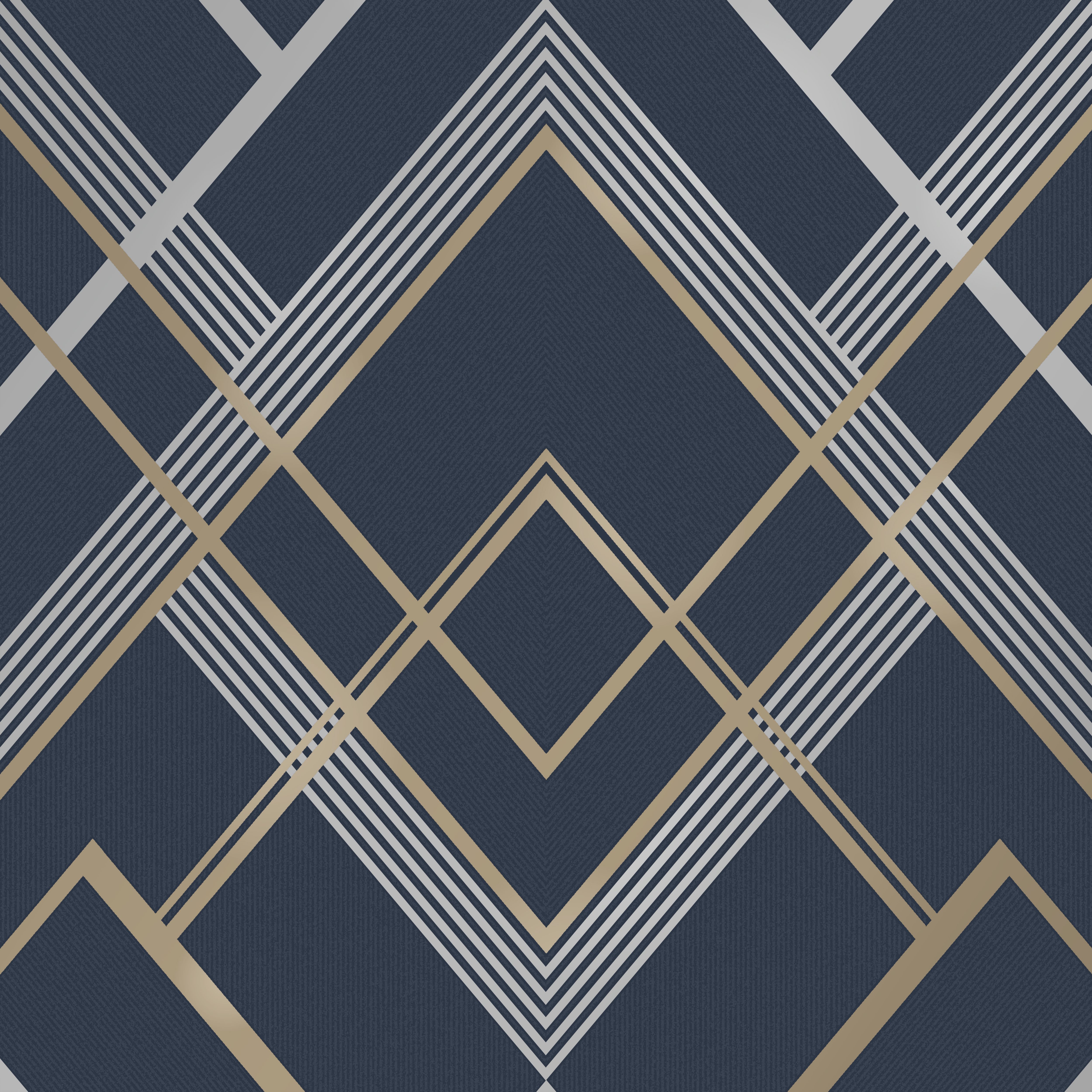 fine-d-cor-flemming-gold-navy-geometric-metallic-wallpaper