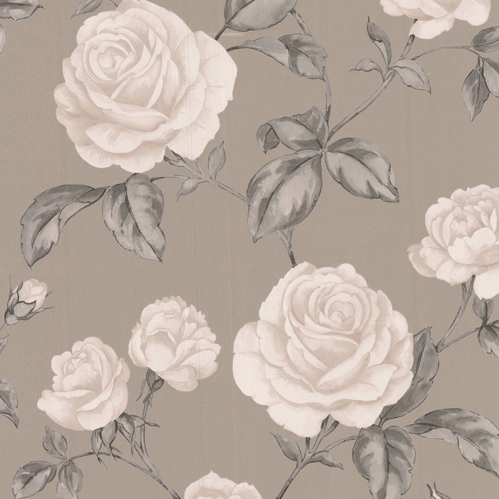 Graham & Brown Countess Taupe Floral Wallpaper | Departments | DIY at B&Q