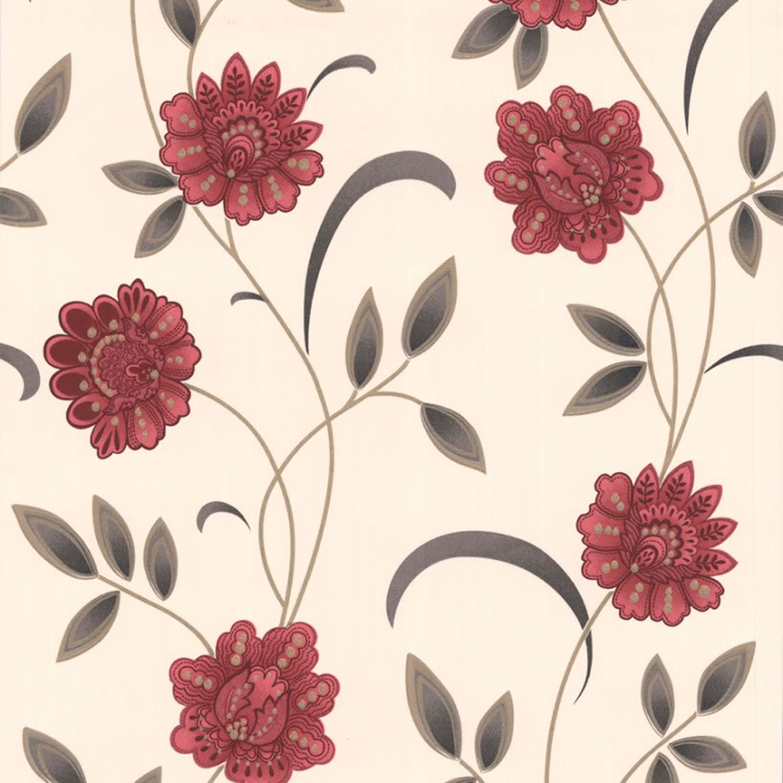 graham brown sadie cream red floral wallpaper departments diy at b q graham brown sadie cream red floral wallpaper departments diy at b q