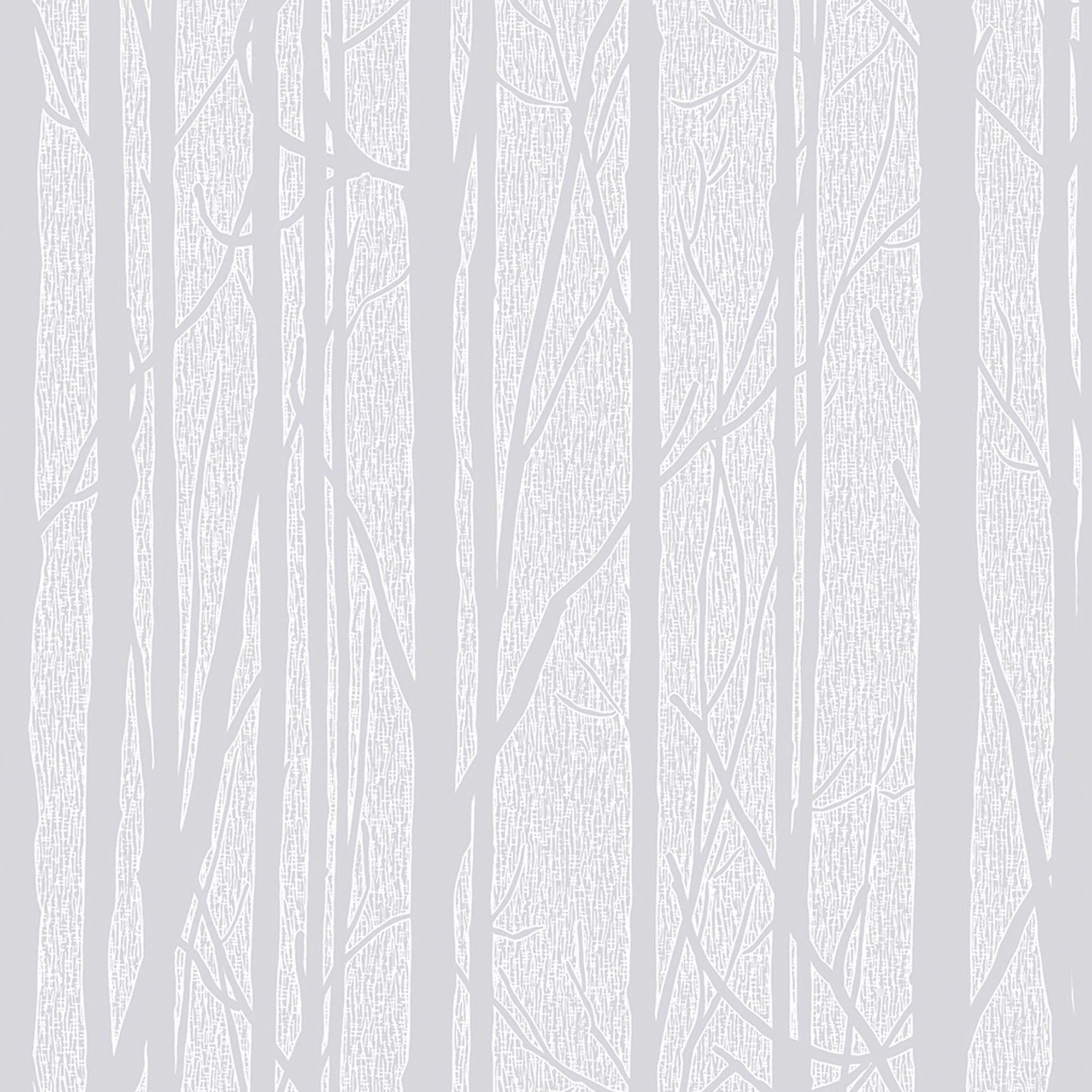 Craig & Rose White Trees Paintable Wallpaper | Departments ...