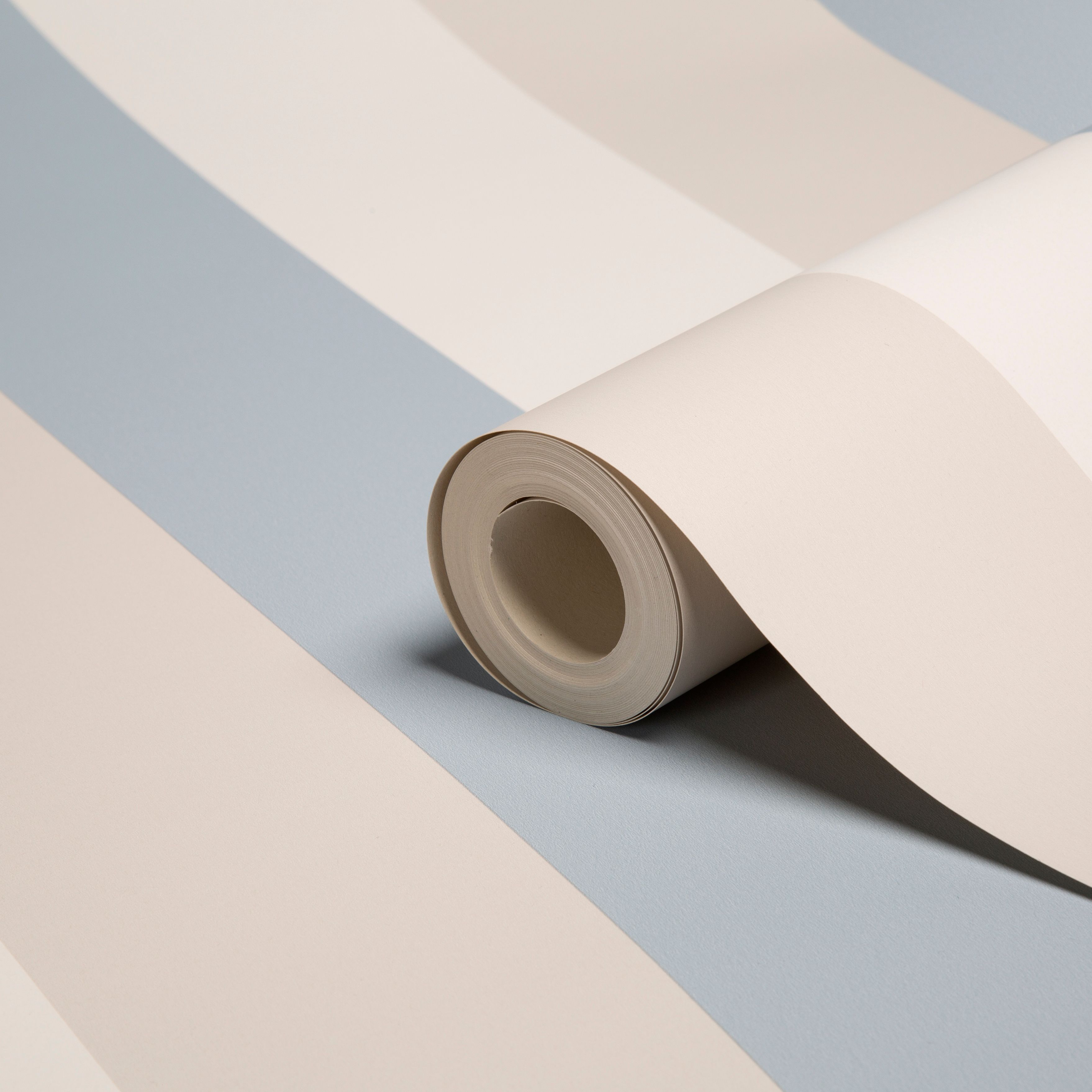 Graham & Brown Fresco Chalk blue Striped Wallpaper Departments DIY