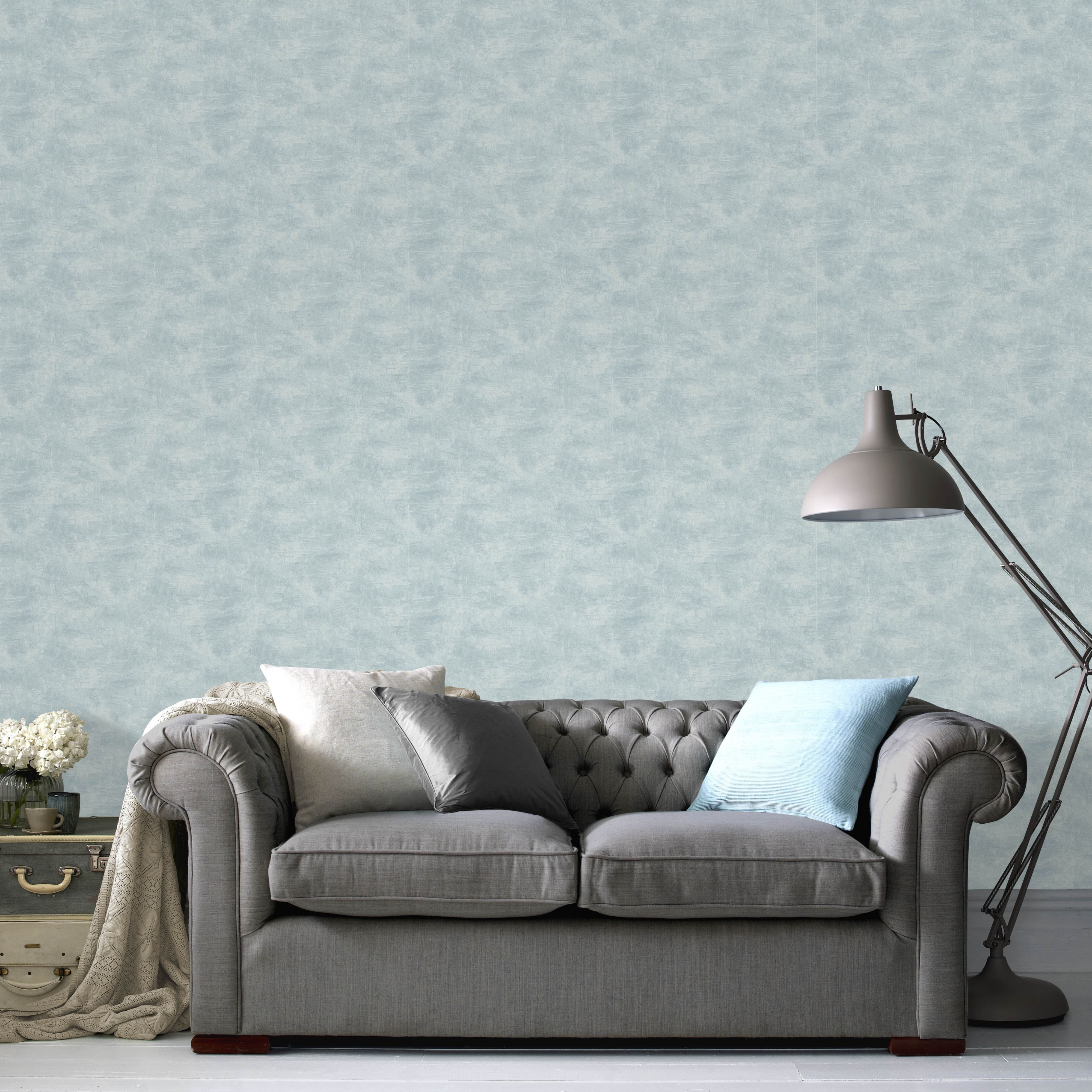 Superfresco Easy Duck Egg Moonlight Mica Effect Wallpaper Departments Diy At B Q