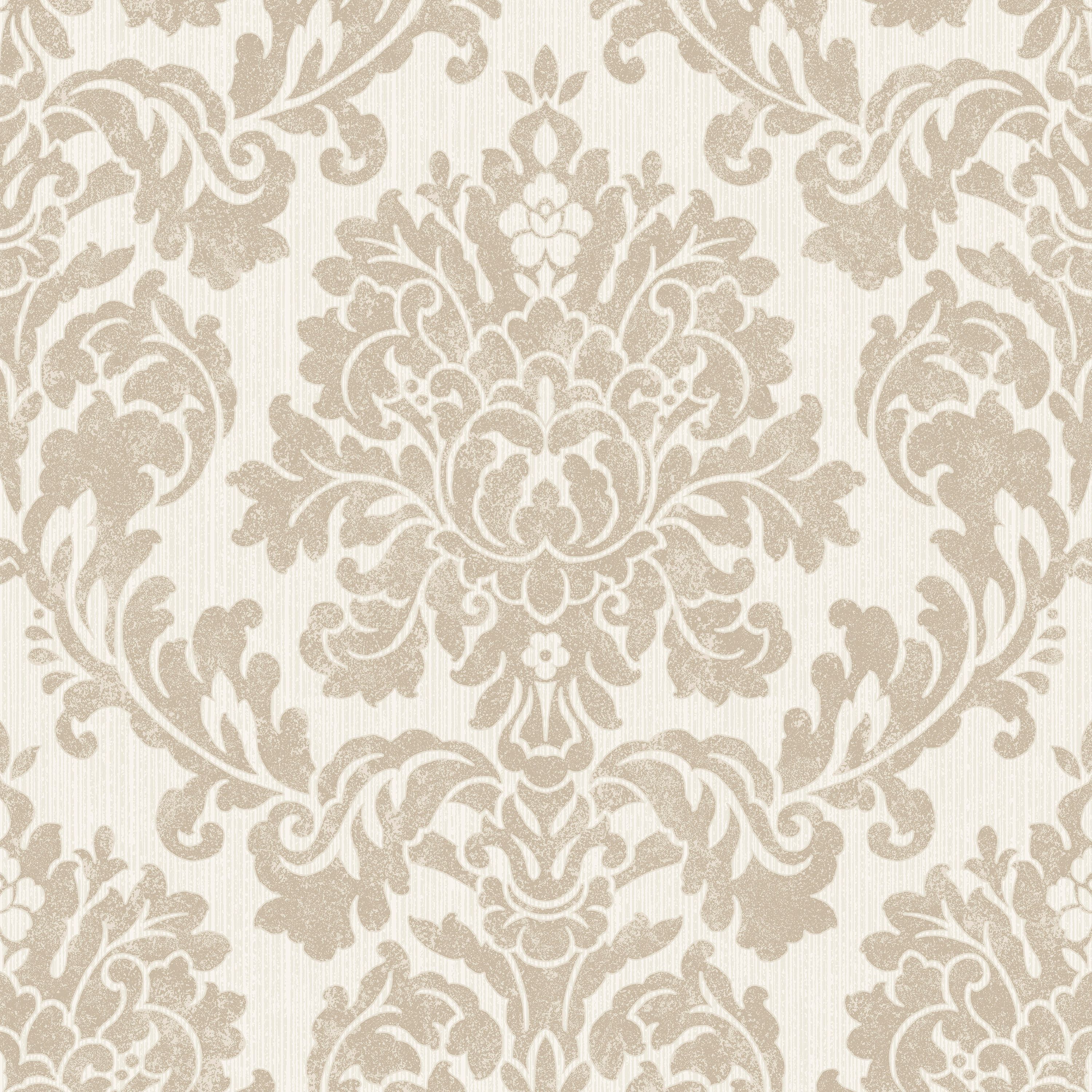 Audley Gold Damask Glitter effect Wallpaper | Departments | DIY at B&Q