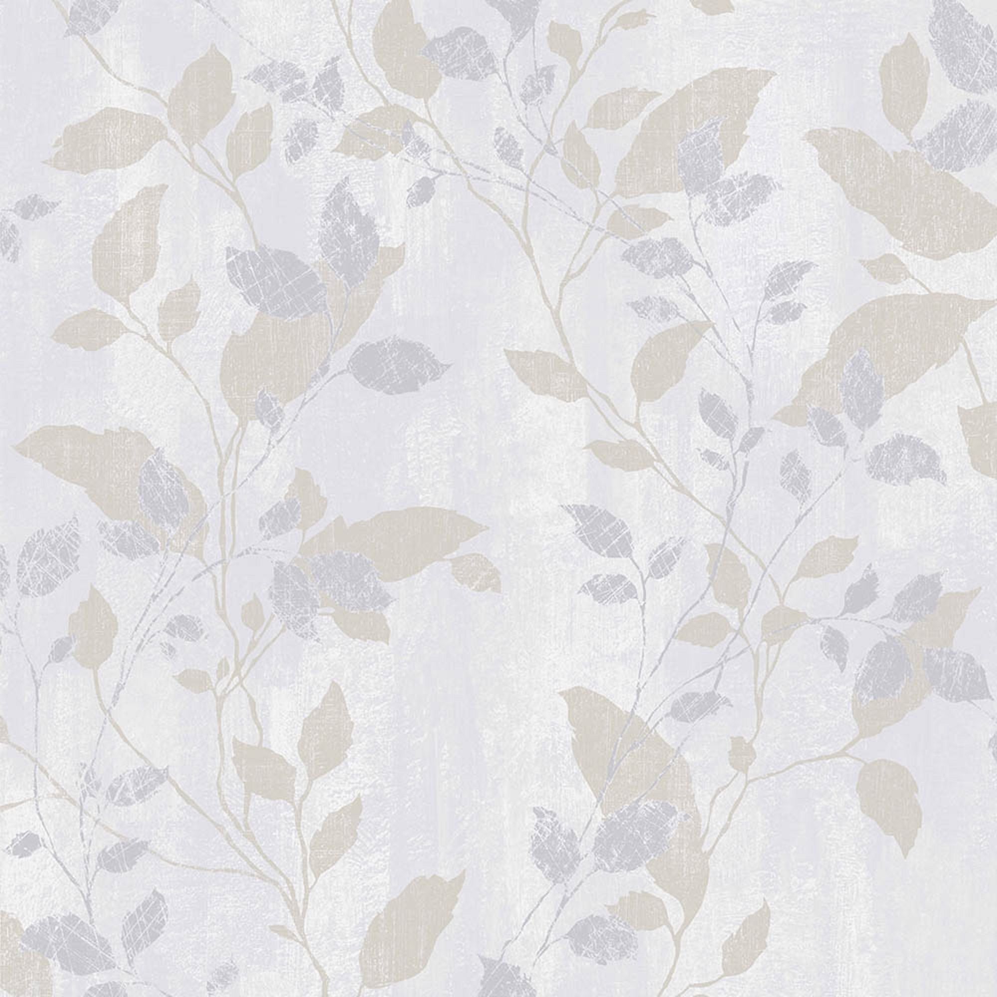 Graham & Brown Boutique Grey Floral Metallic Wallpaper 