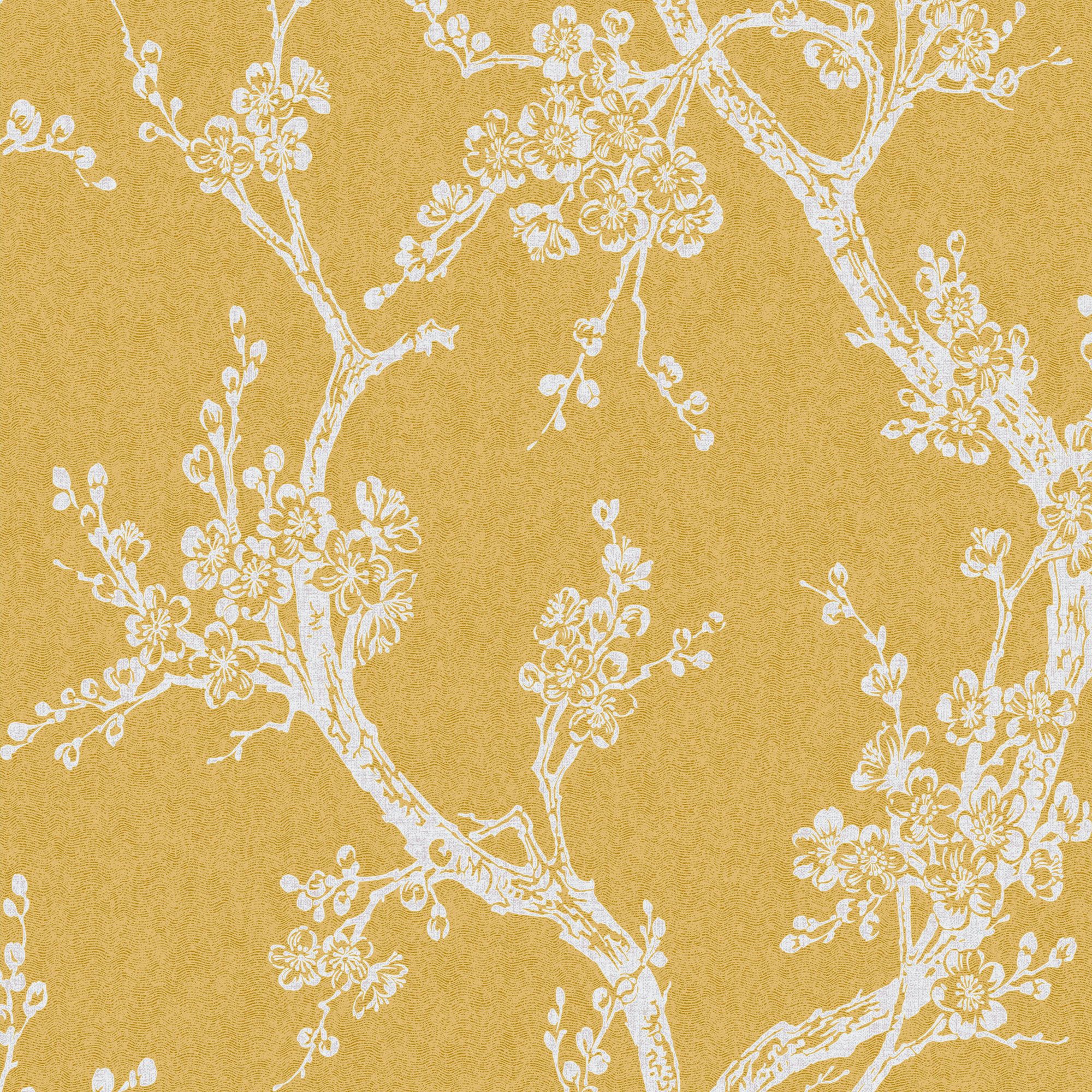 Superfresco Easy Yellow Floral Wallpaper | Departments | DIY at B&Q