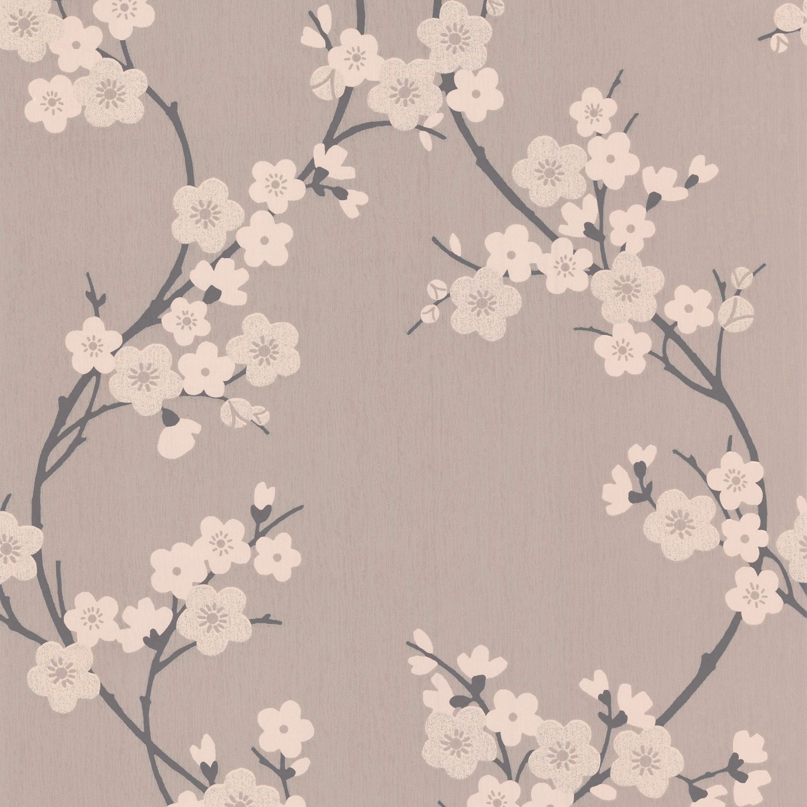Graham & Brown Superfresco Charcoal & Taupe Floral Wallpaper | Departments | DIY at B&Q