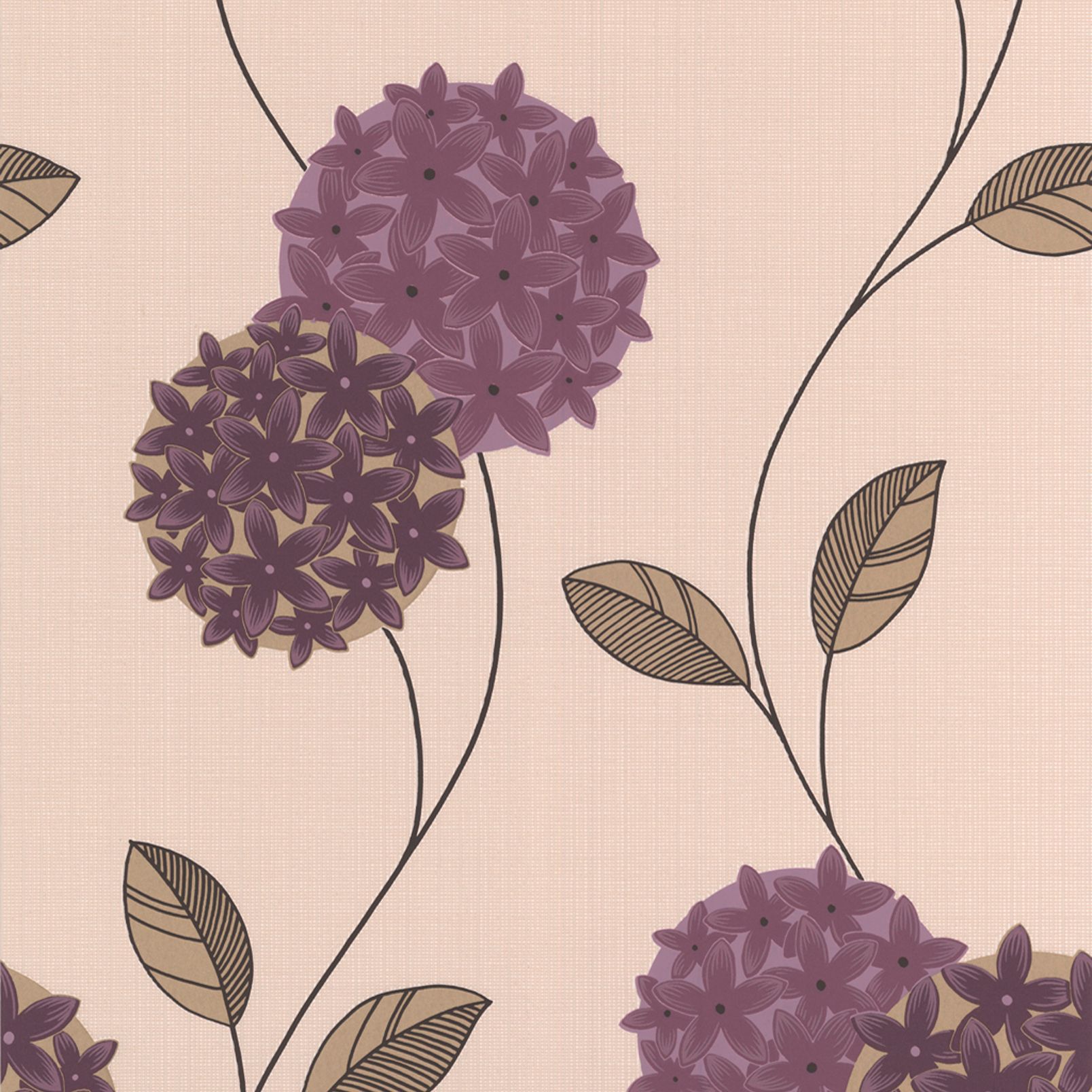 graham brown superfresco cream purple floral wallpaper departments diy at b q graham brown superfresco cream purple floral wallpaper departments diy at b q