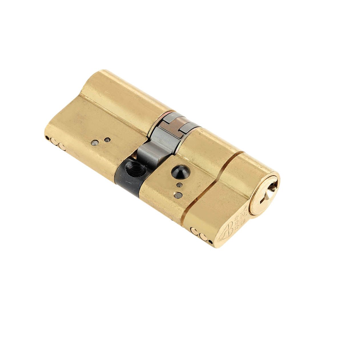 Yale 70mm Brass Euro cylinder lock Departments DIY at B&Q