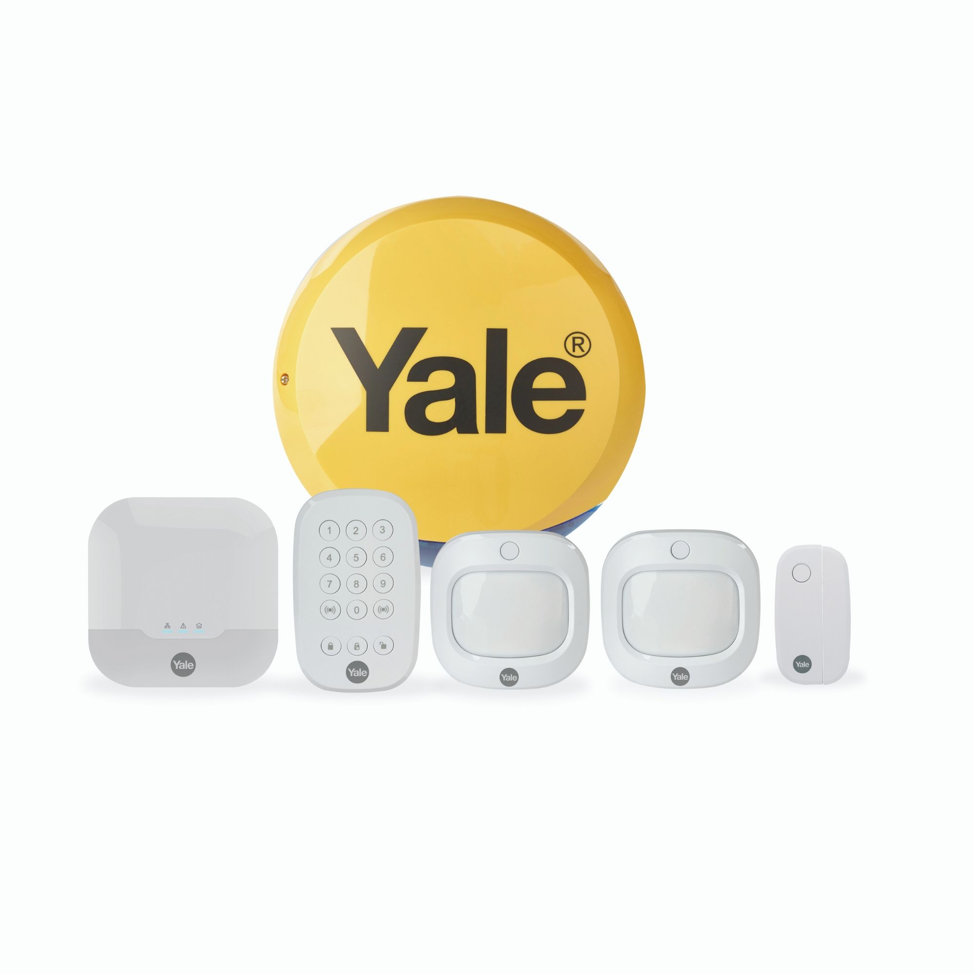 Yale Wireless Sync Home Alarm Family Kit Departments Diy At B Q