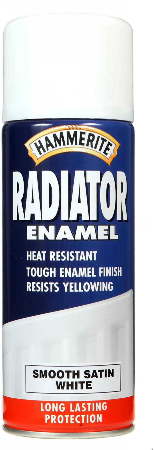 Hammerite White Satin Radiator paint 400 ml Departments TradePoint