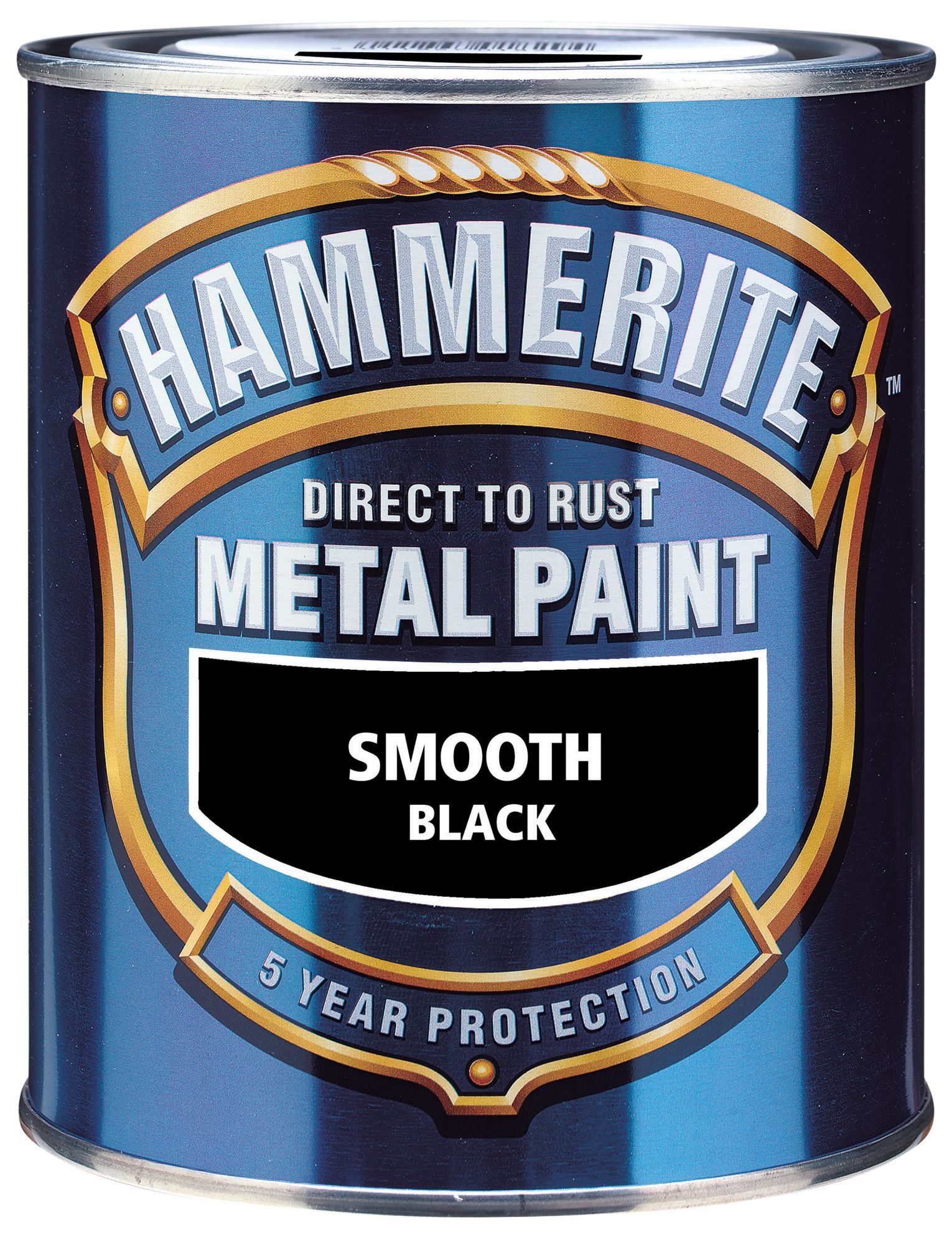 Hammerite Black Gloss Metal paint, 0.75L Departments DIY at B&Q