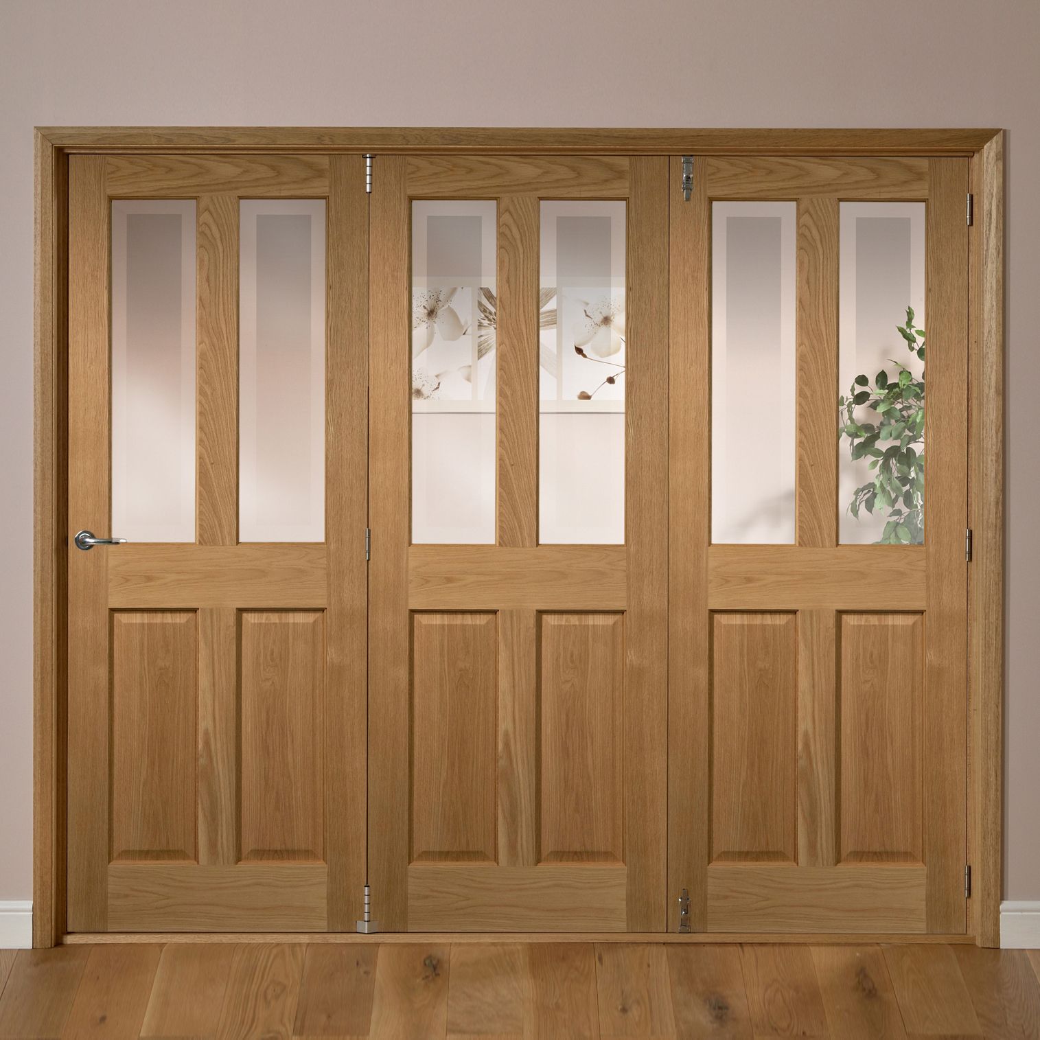 Elveden 4 panel 2 Lite Frosted Glazed Oak veneer RH Elveden 4 panel 2 Lite Frosted Glazed Oak veneer RH