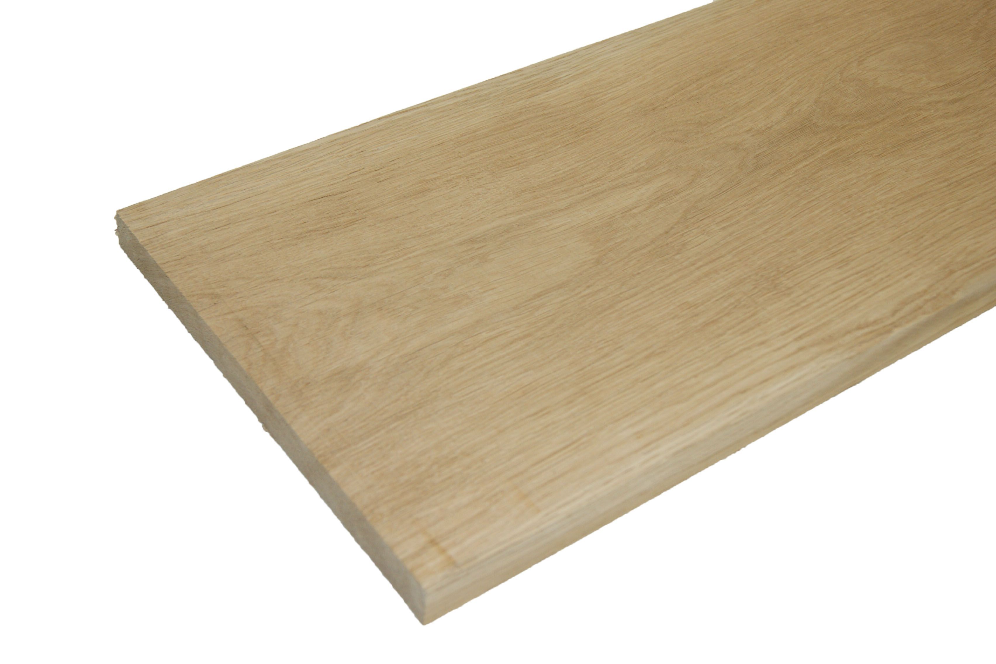 Oak Square Edge Furniture Board (L)900mm (W)210mm (T)25mm Departments DIY at B&Q