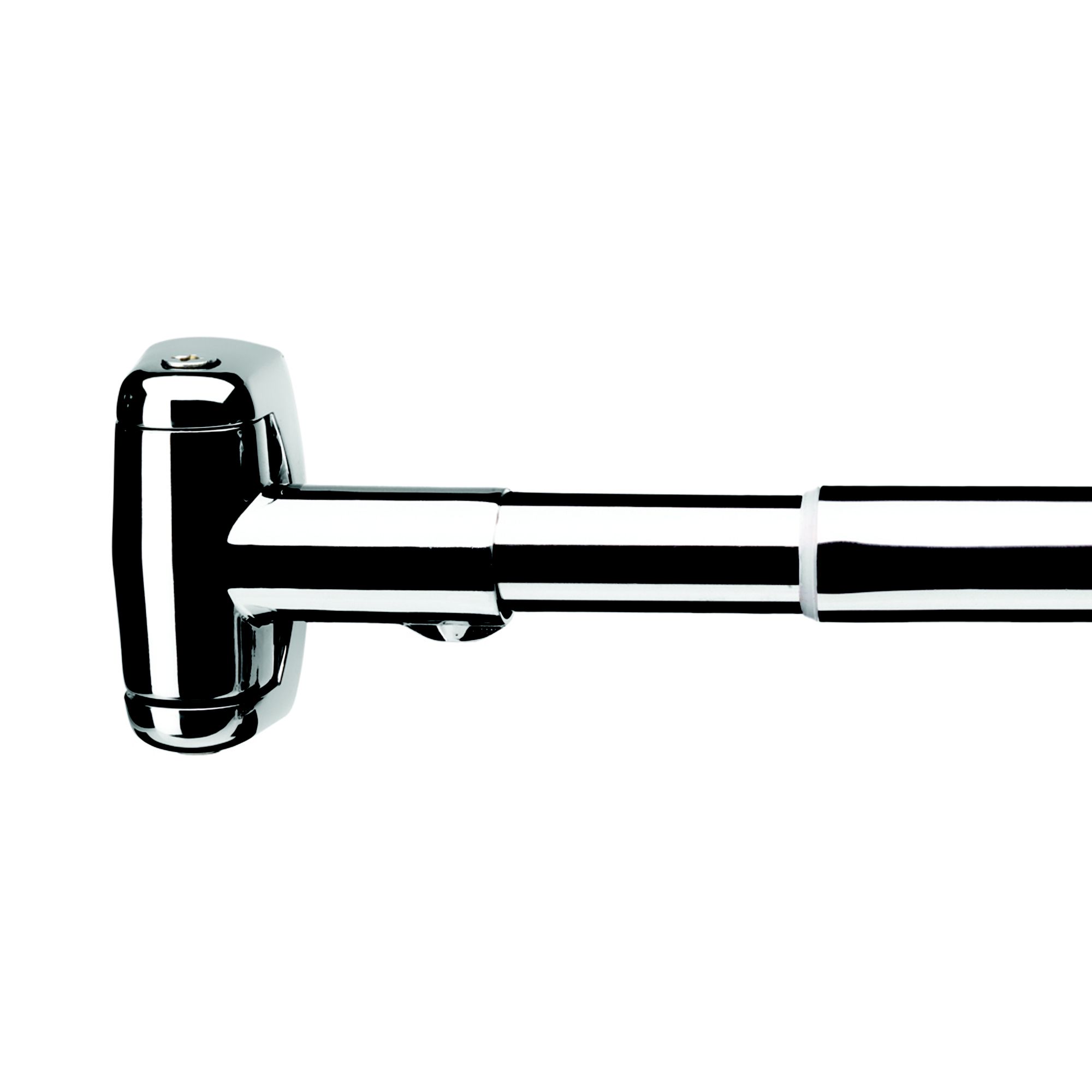 Croydex Extendable Chrome Effect Curved Shower Rod L 1580mm