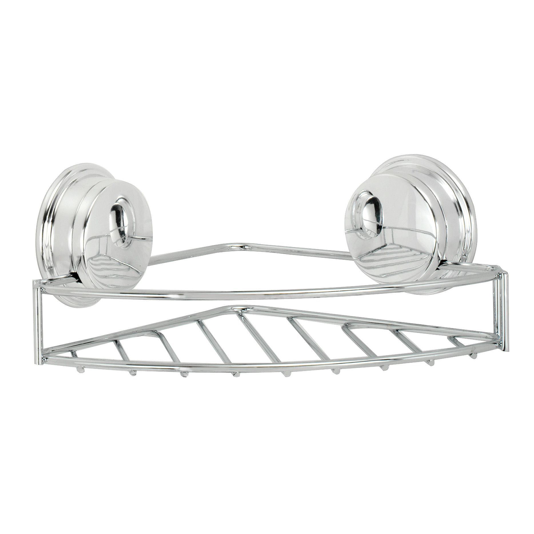 Croydex Stick 'n' Lock Plus Chrome effect Soap dish & holder