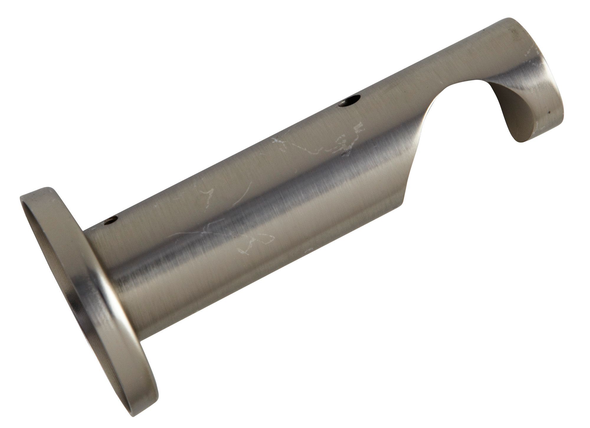 Contemporary Stainless steel effect Metal Curtain pole bracket (L)200mm