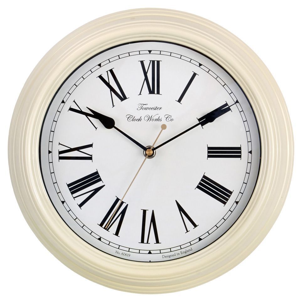 Acctim Redbourn Vintage Cream Wall clock Departments DIY at B&Q
