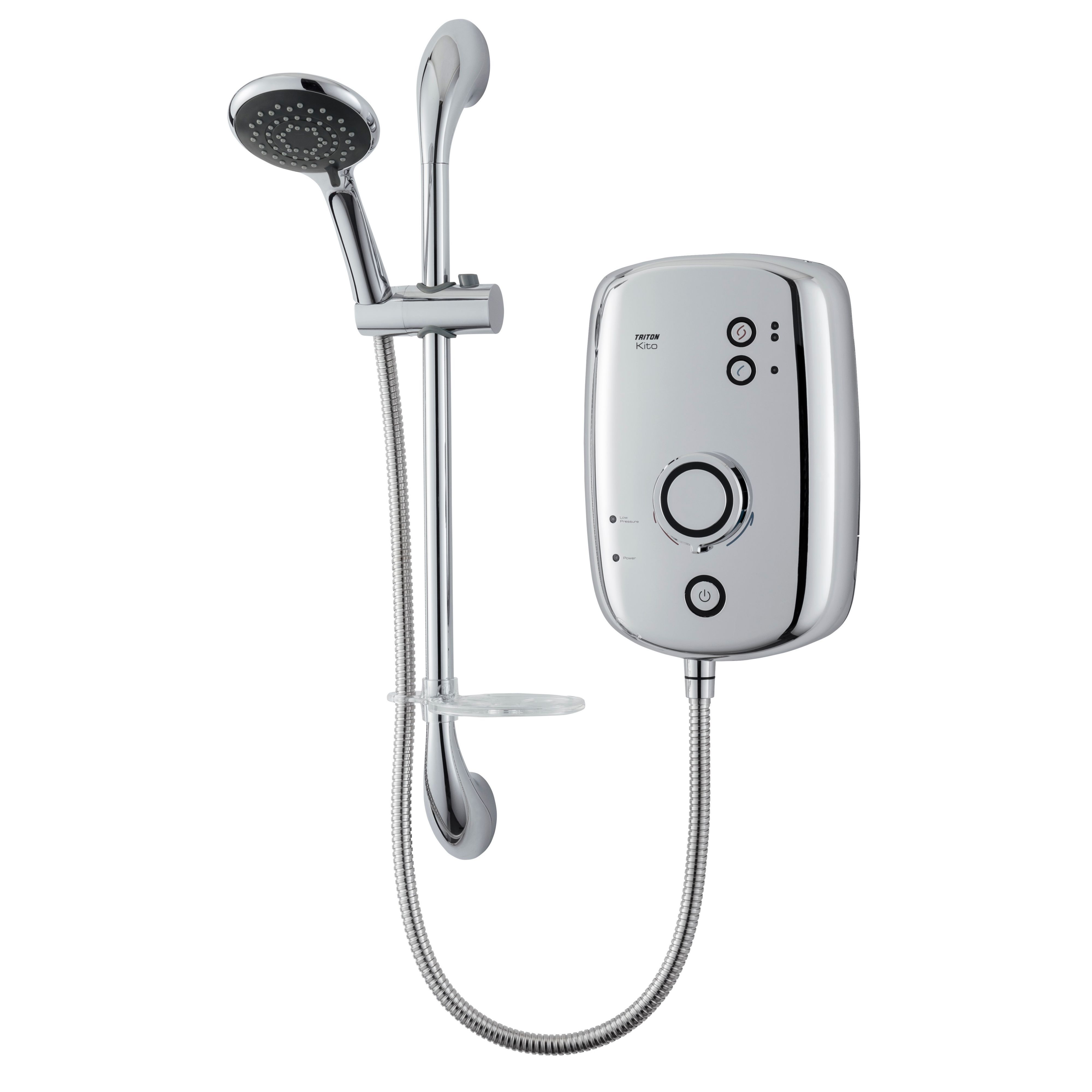 Triton Kito Chrome effect Electric shower, 10.5 kW | Departments | DIY ...