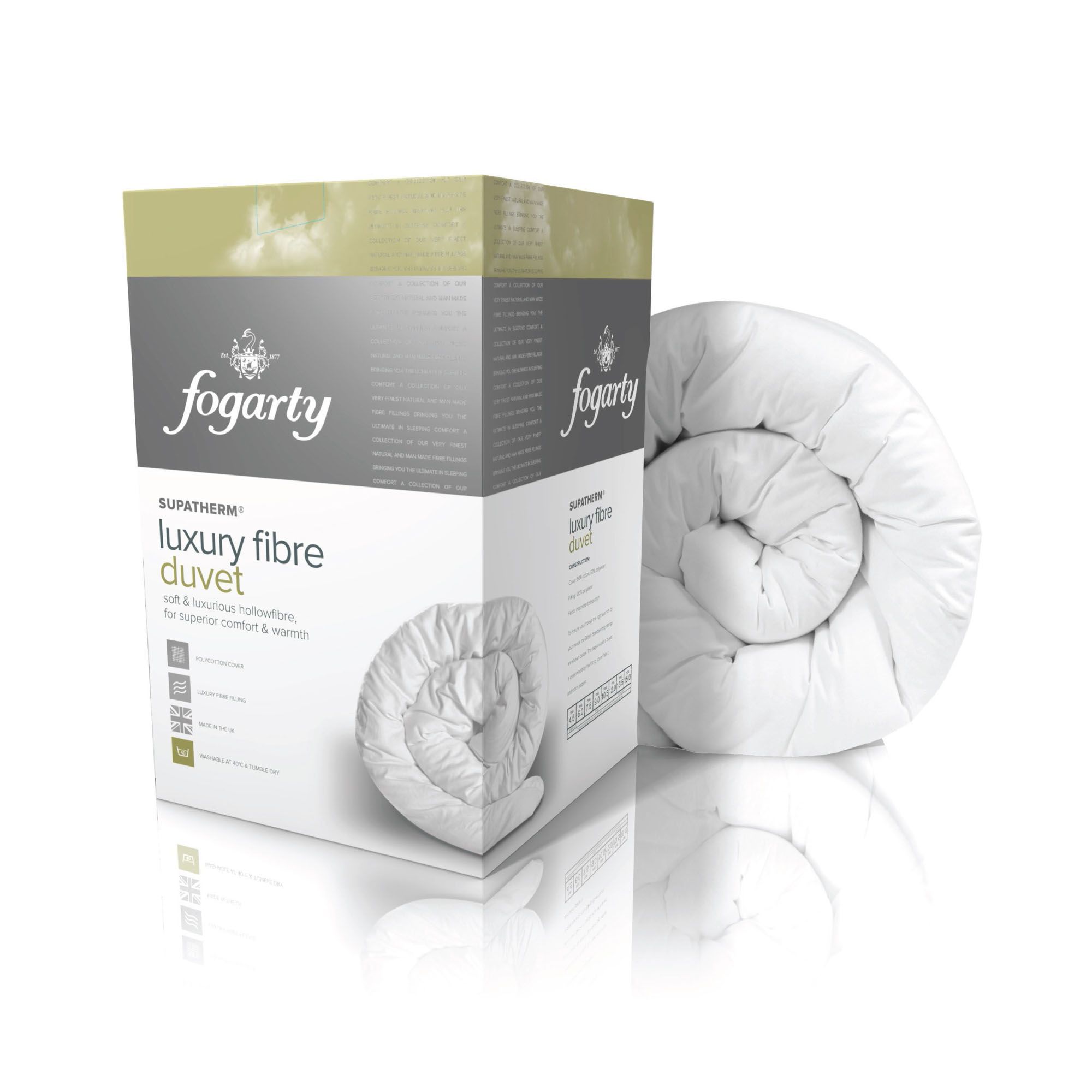 Fogarty 10 5 Tog Supertherm Luxury Fibre Double Duvet