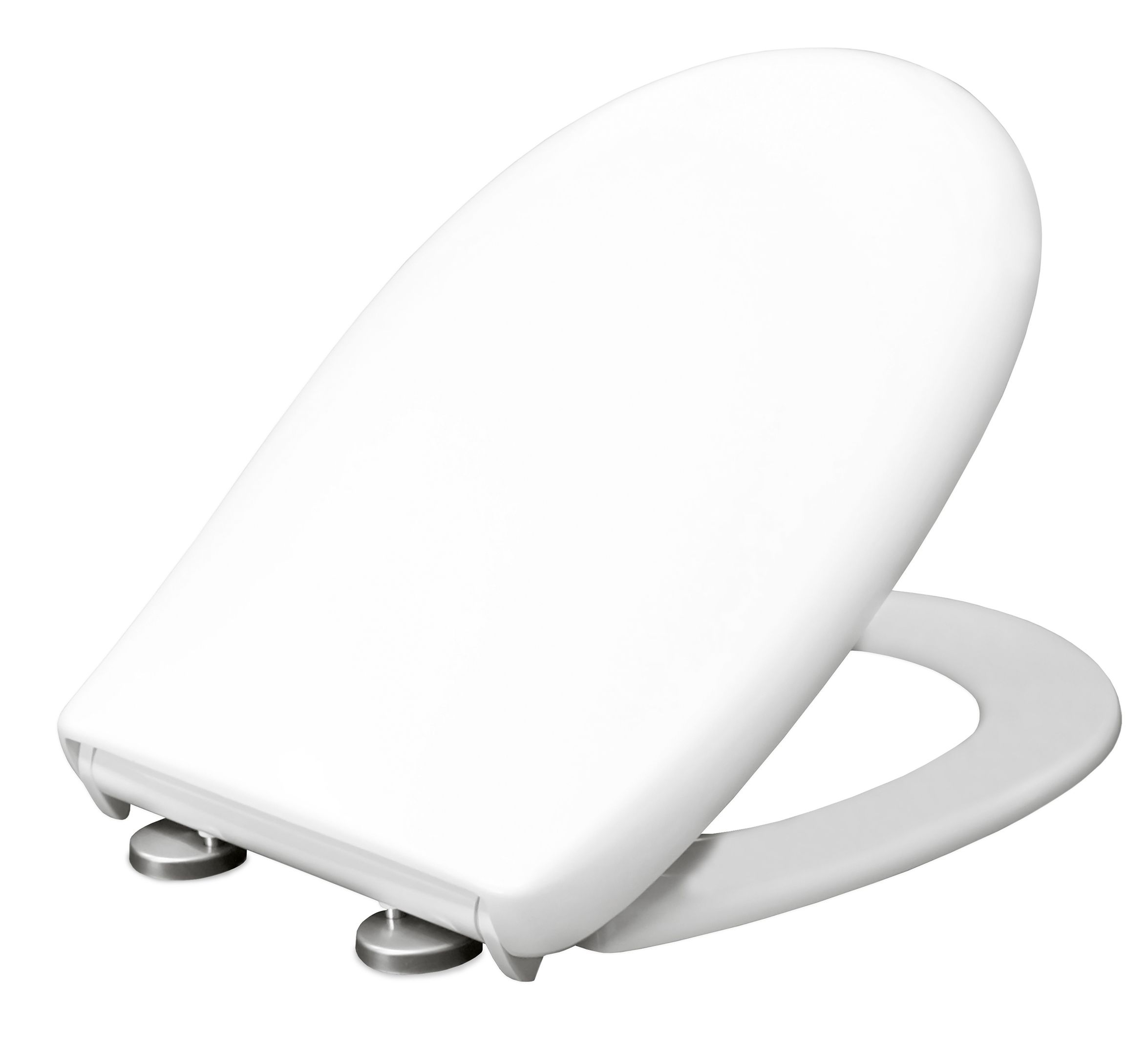 Bemis Push n'Clean White Sta-tite top fix Soft close Toilet seat