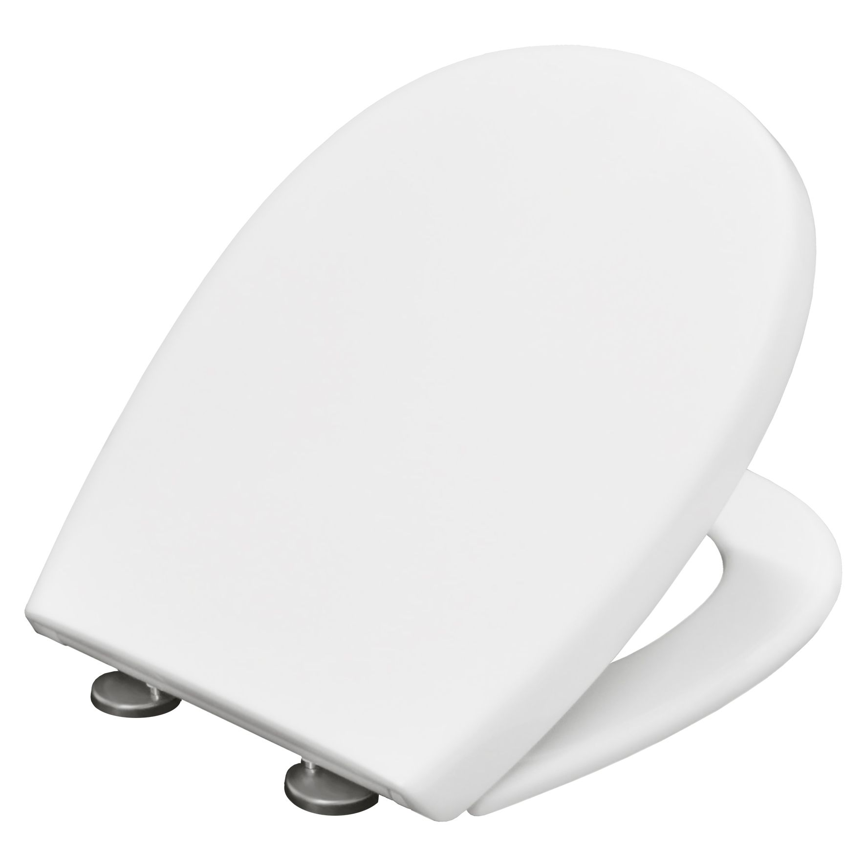 Bemis Push n'Clean White Top fix Soft close Toilet seat | Departments