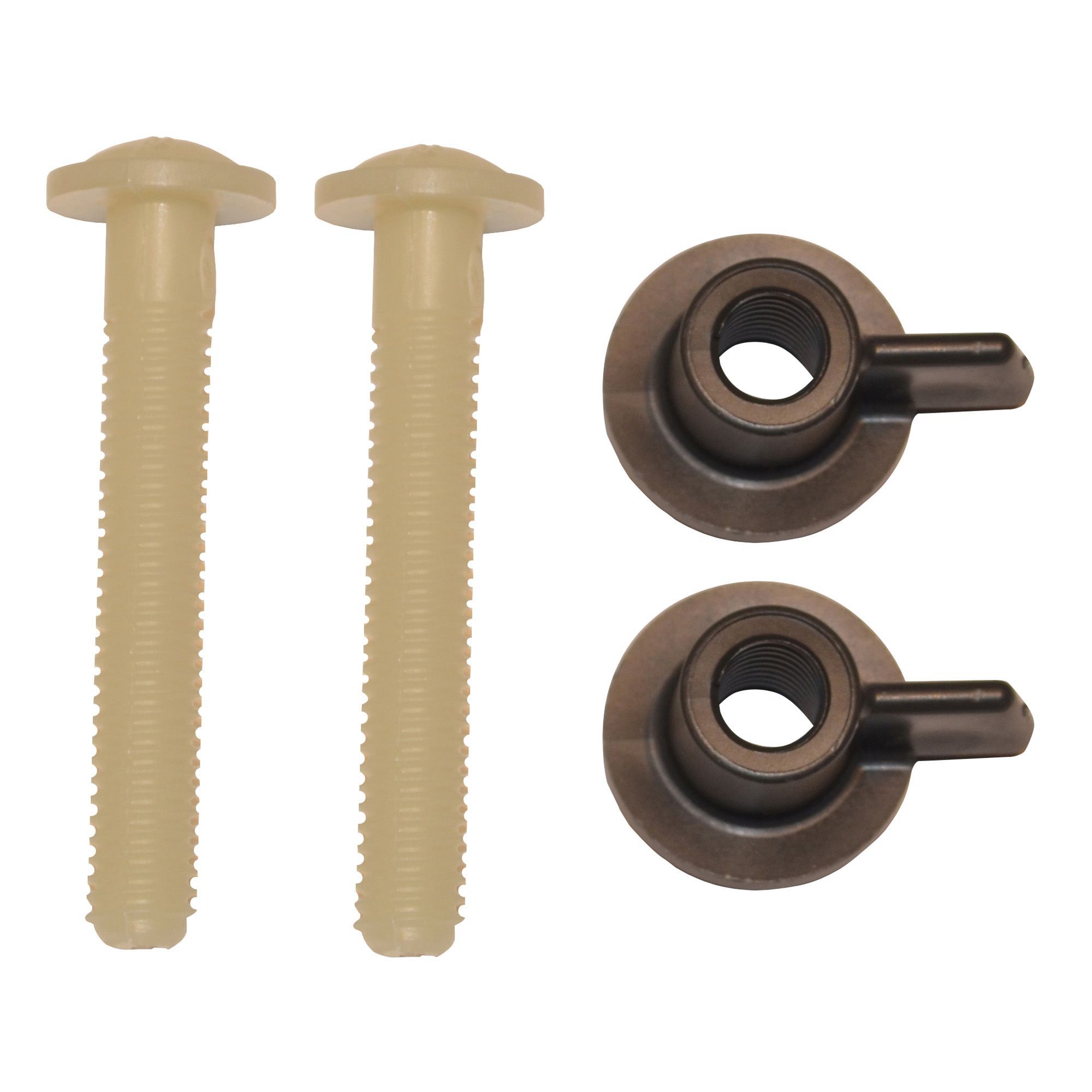 Bemis Beige & brown Toilet seat fittings | Departments | TradePoint