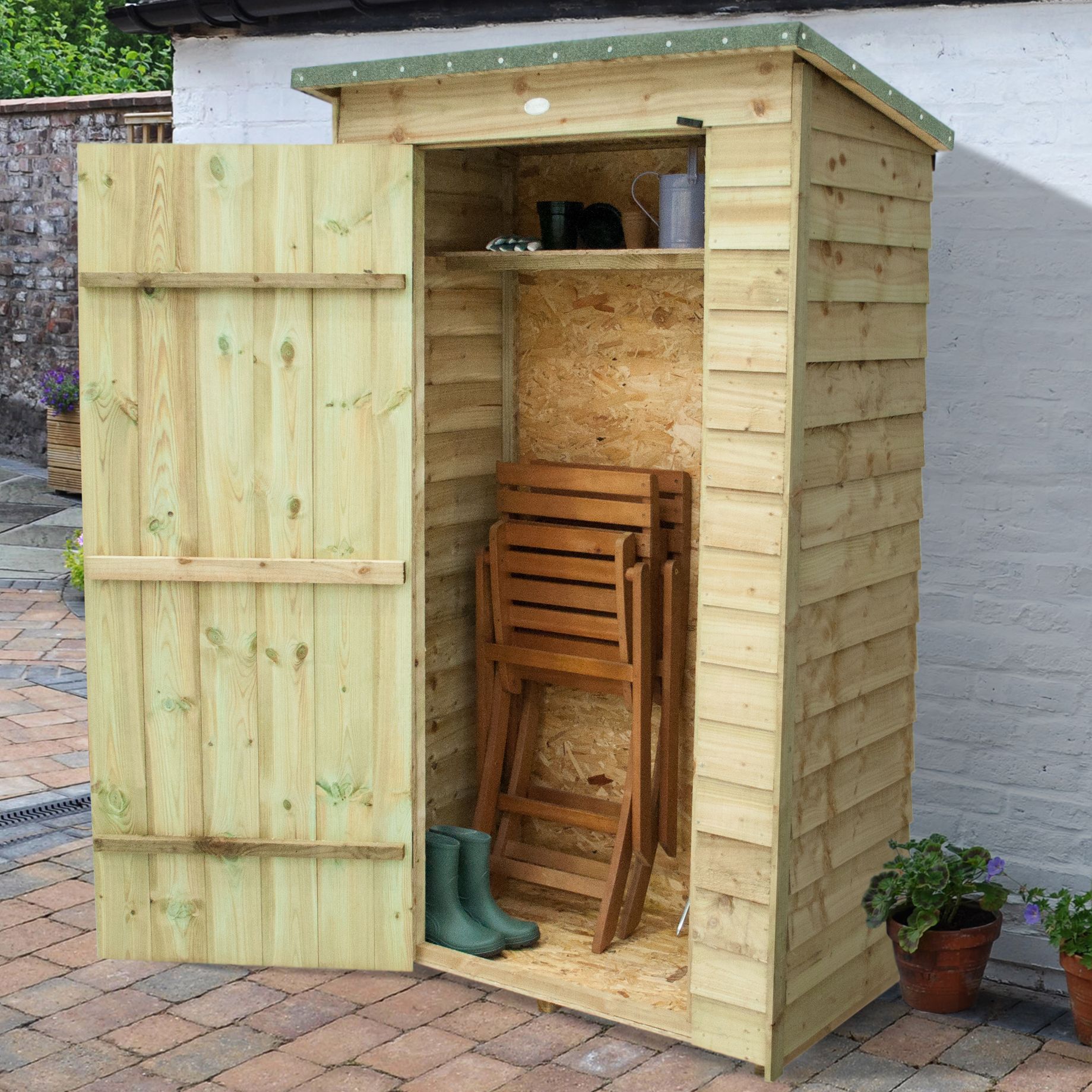 Forest Storage Wooden 4x2 Pent Garden storage | Departments | DIY at B&Q