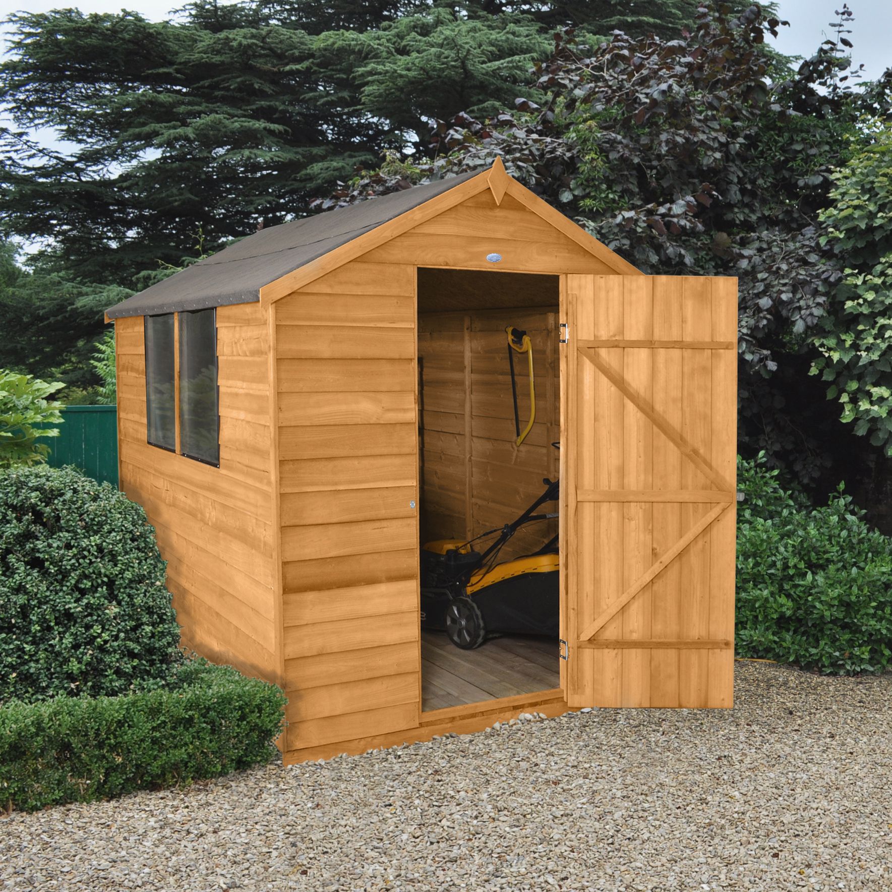 8x6 Forest Apex Overlap Wooden Shed With assembly service ...