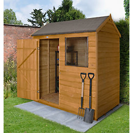 4X3 Apex Overlap Wooden Shed | Departments | DIY at B&amp;Q