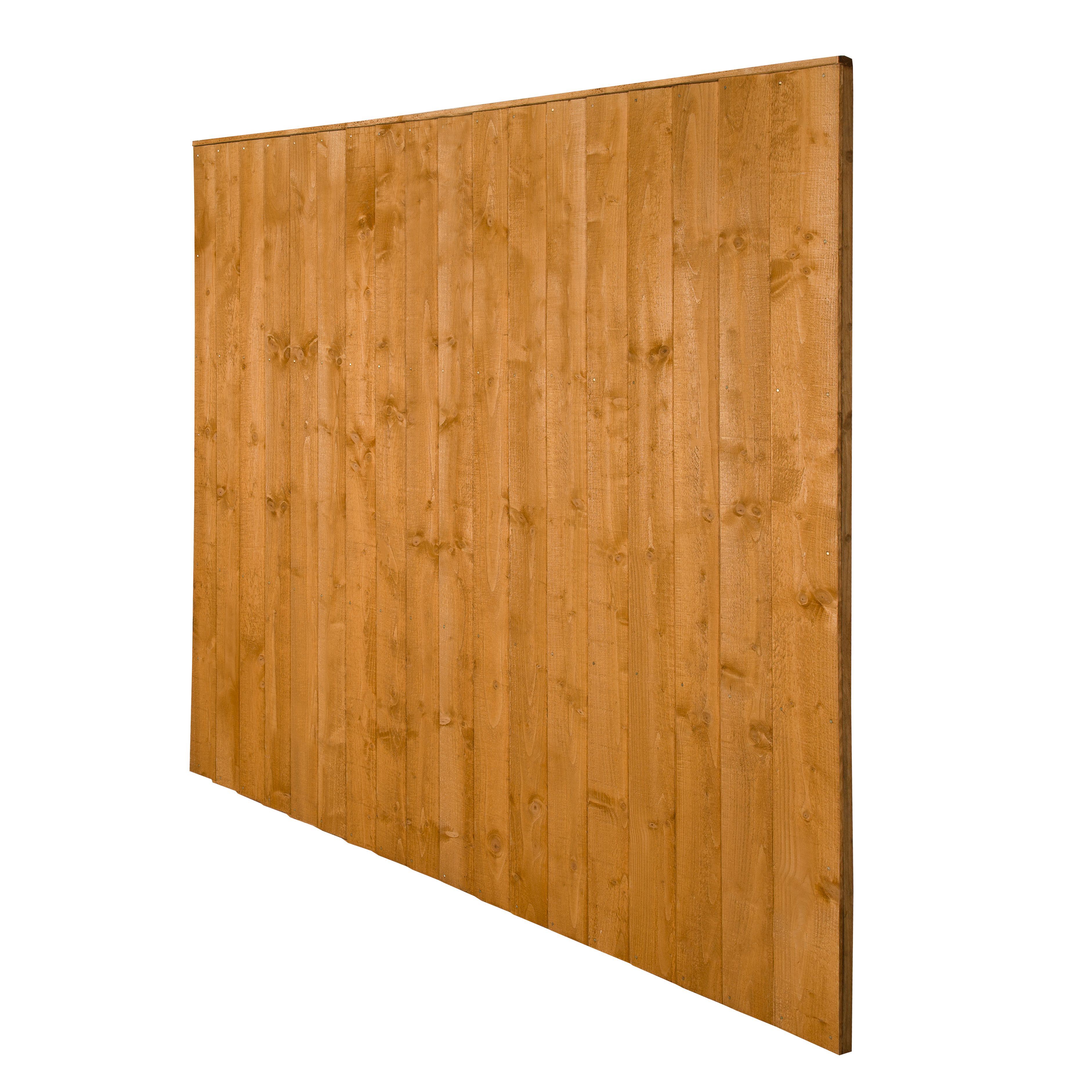 Traditional Wood Featheredge Fence Panel (W)1.83 m (H)1.85m, Pack of 5